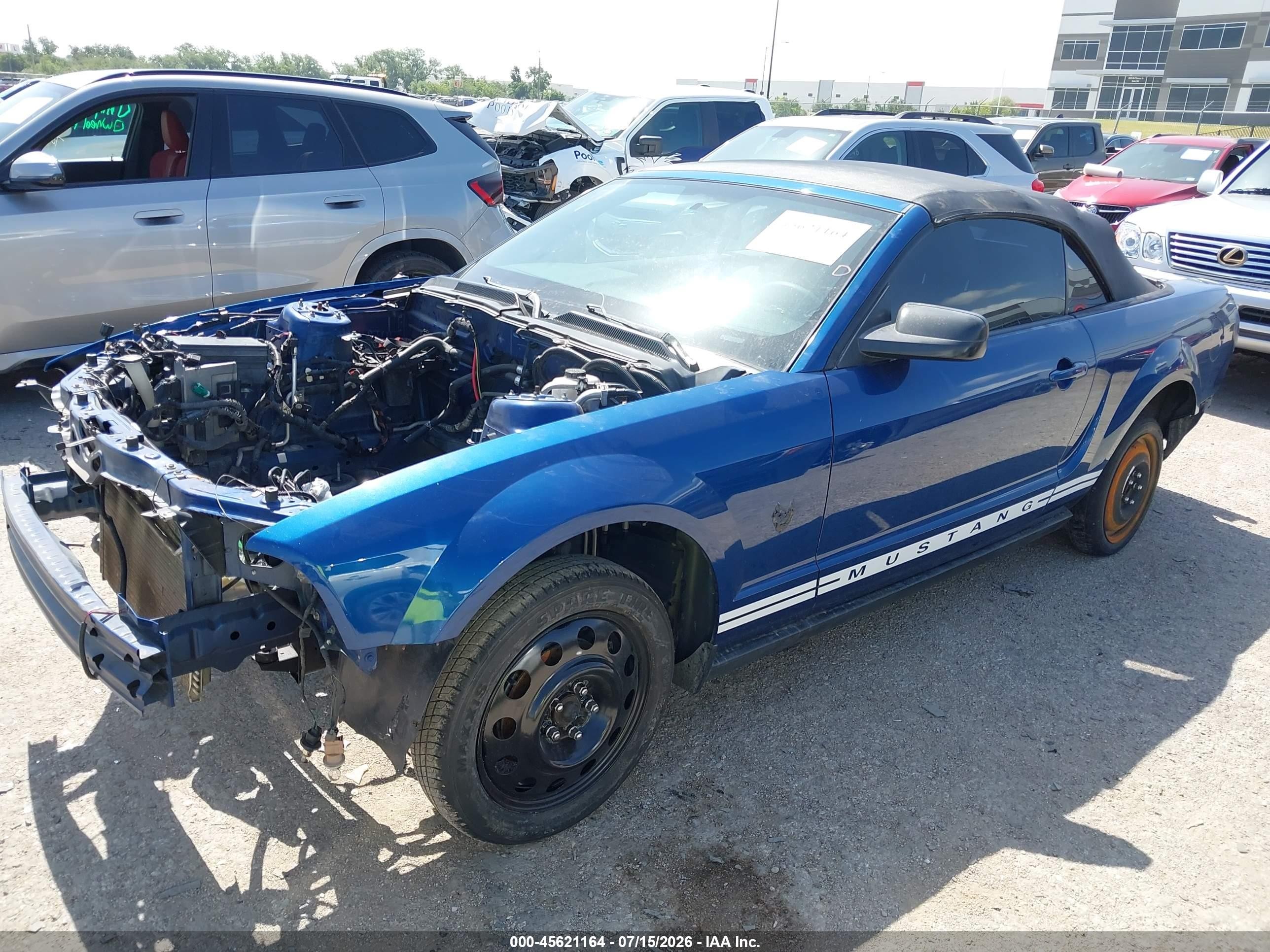 2009 Ford Mustang V6/v6 Premium Blue vin: 1ZVHT84N695115553
