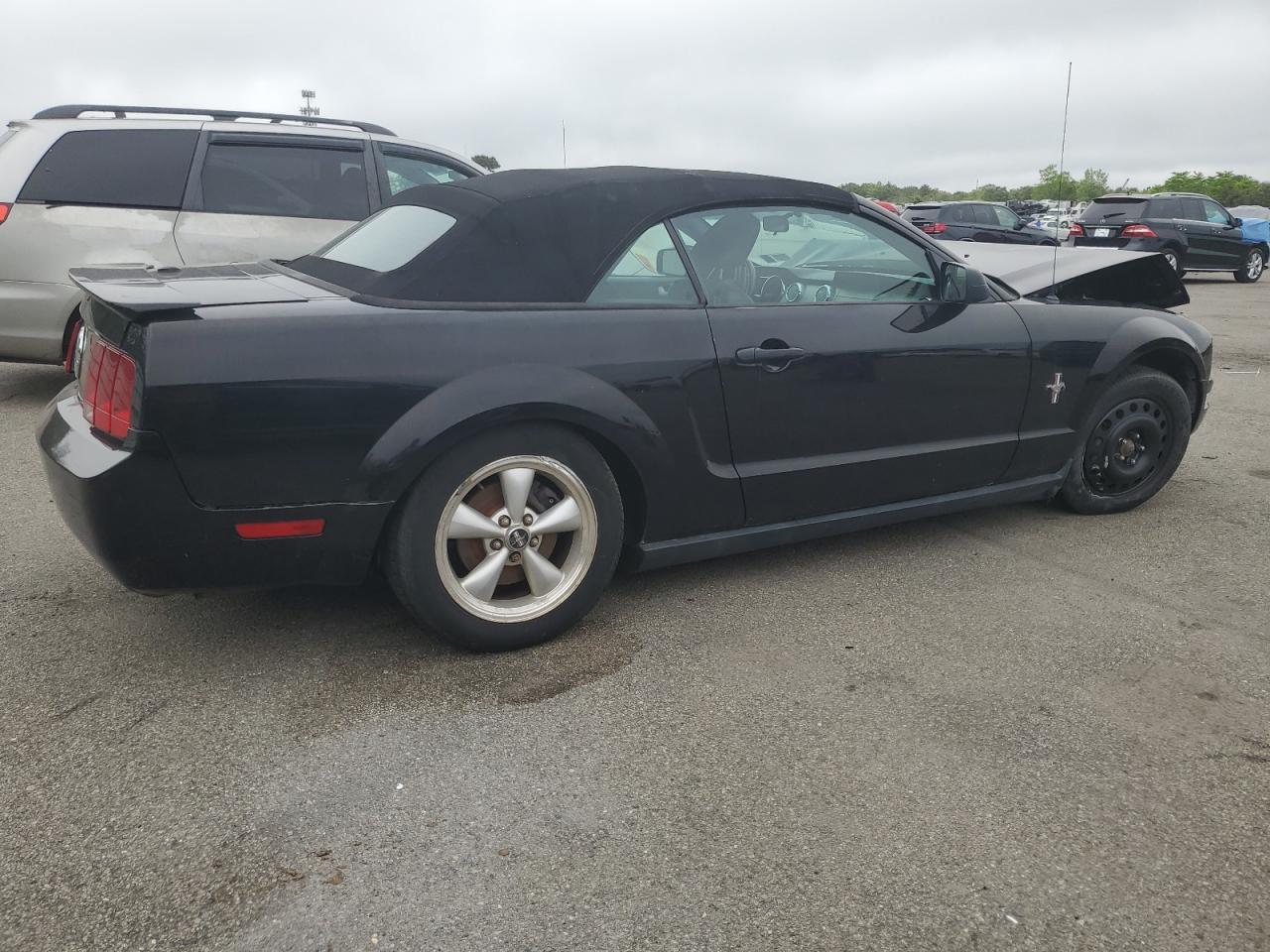 2007 Ford Mustang Black vin: 1ZVHT84N775355921