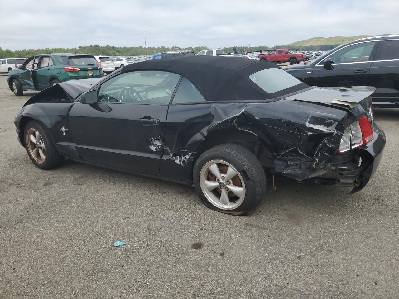 2007 Ford Mustang Black vin: 1ZVHT84N775355921