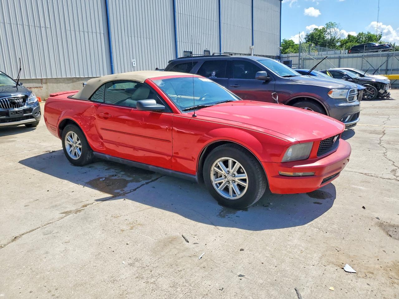 2008 Ford Mustang Красный vin: 1ZVHT84N785155347