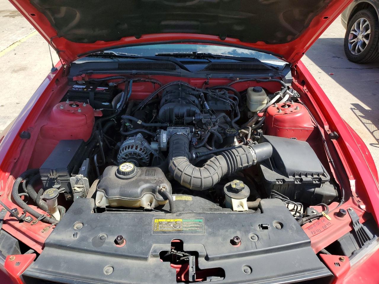 2008 Ford Mustang Красный vin: 1ZVHT84N785155347