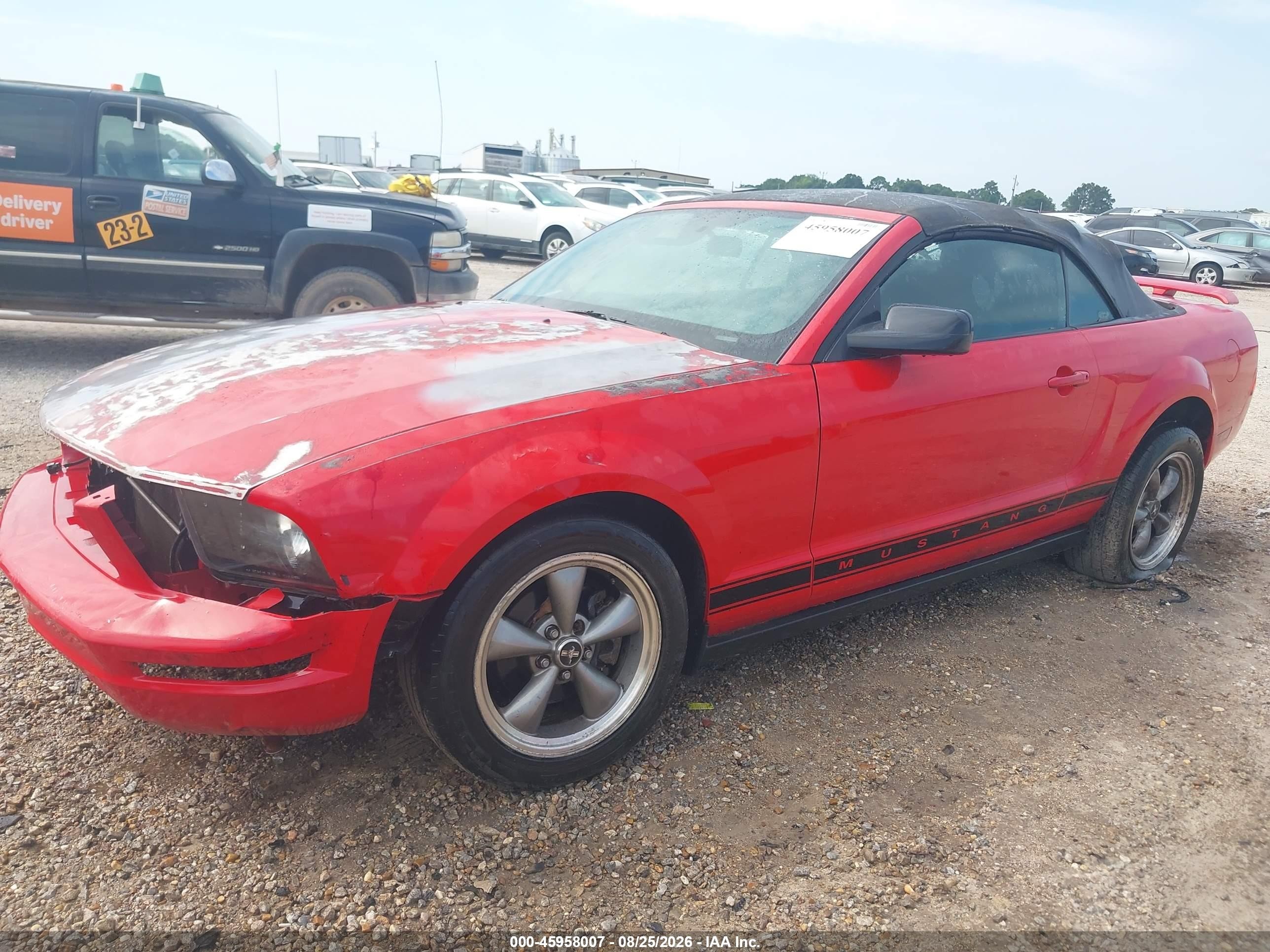 2006 Ford Mustang V6 Красный vin: 1ZVHT84N965228585