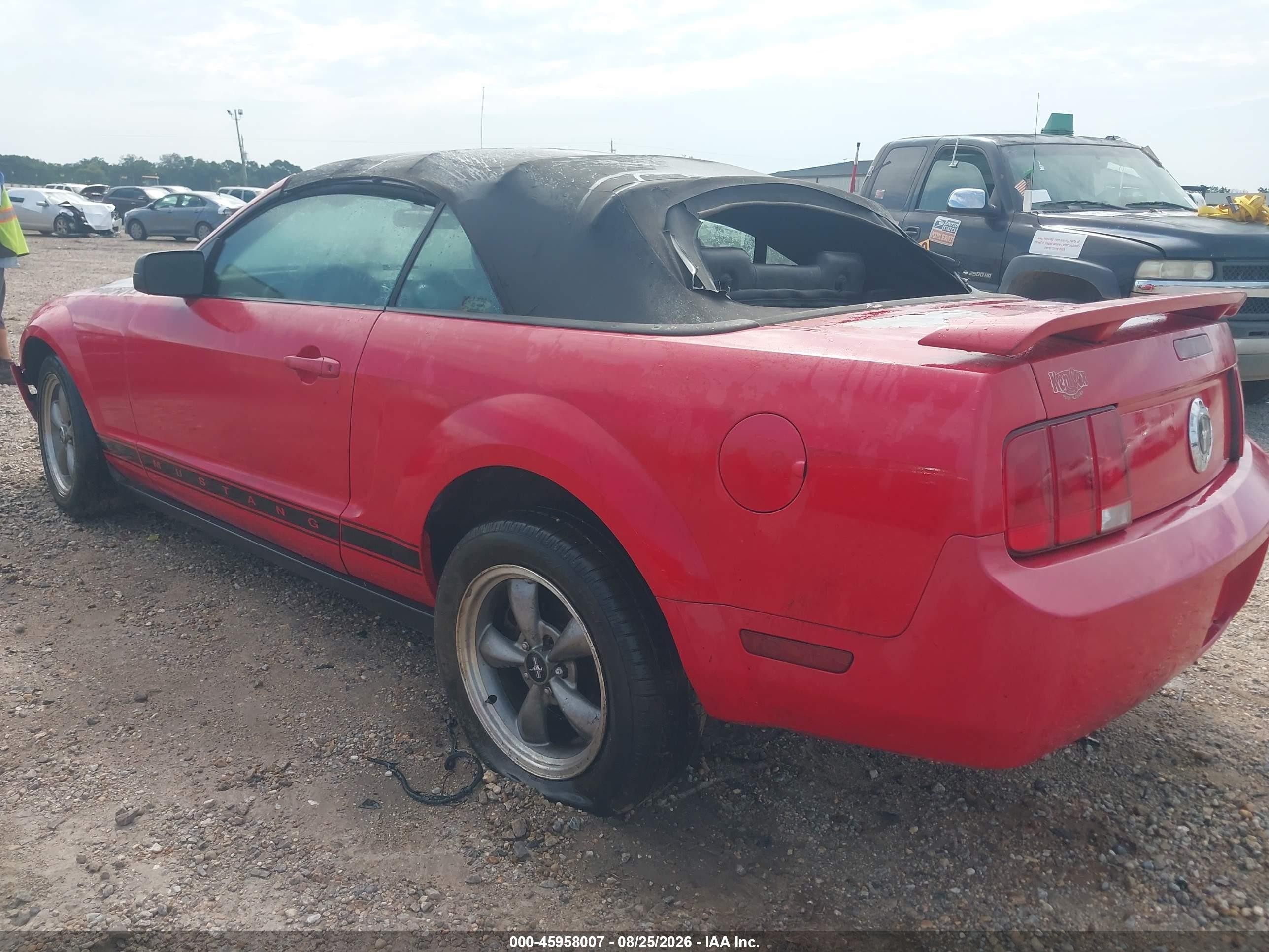 2006 Ford Mustang V6 Красный vin: 1ZVHT84N965228585
