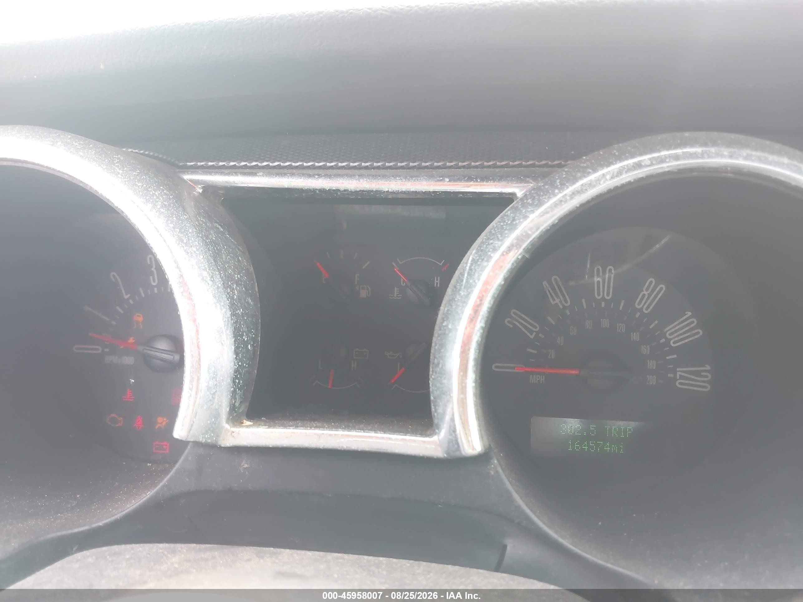 2006 Ford Mustang V6 Красный vin: 1ZVHT84N965228585
