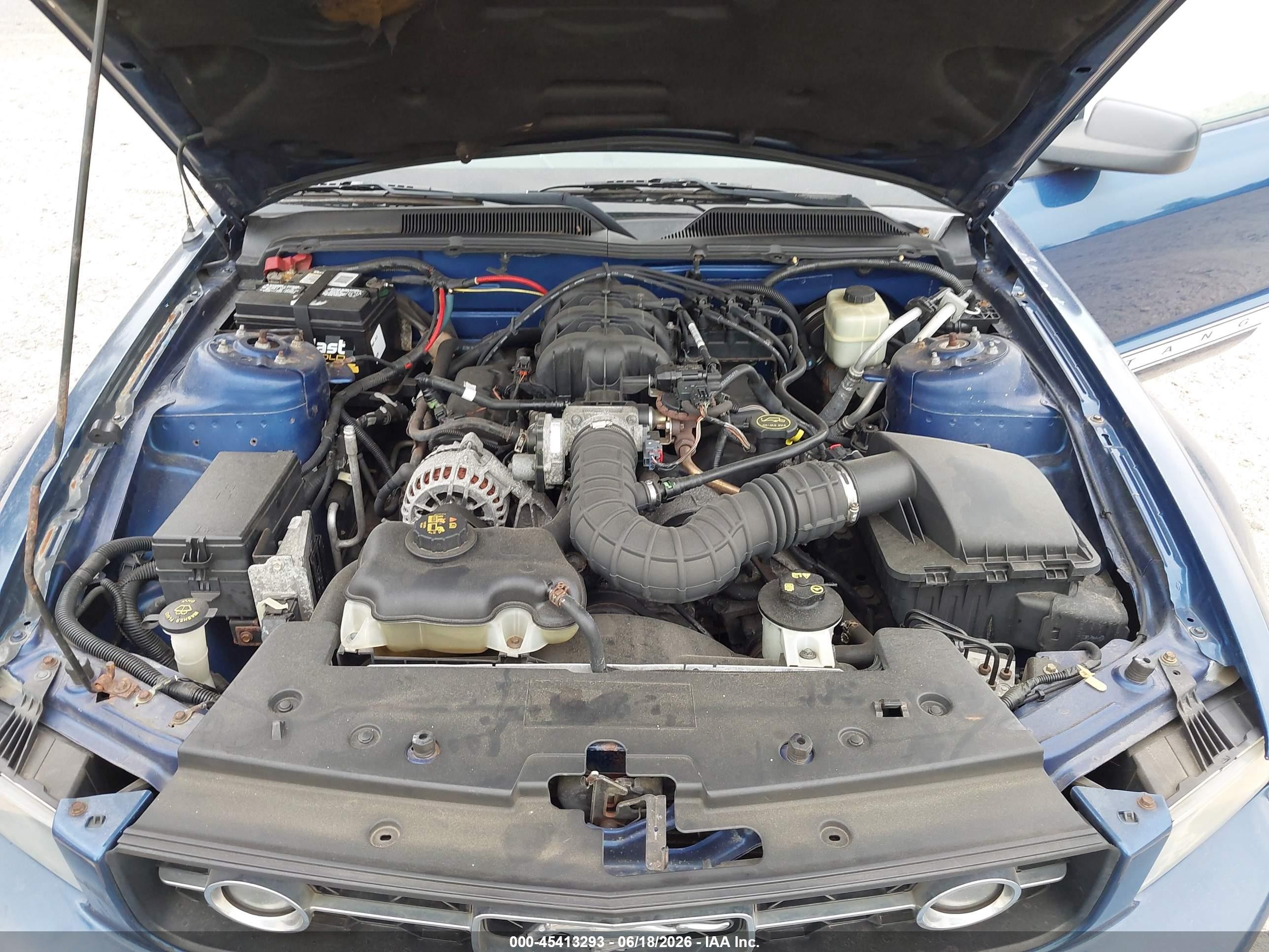 2007 Ford Mustang V6 Deluxe/v6 Premium Blue vin: 1ZVHT84N975197842