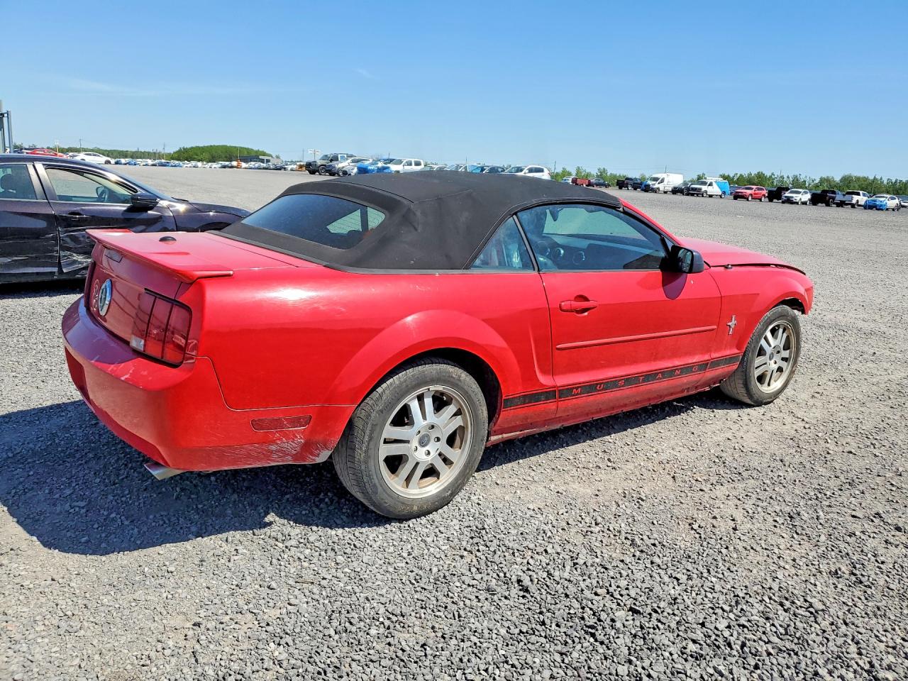 2008 Ford Mustang Red vin: 1ZVHT84N985205374