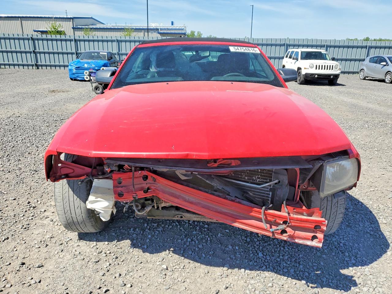 2008 Ford Mustang Red vin: 1ZVHT84N985205374