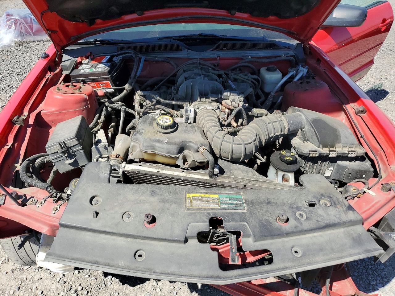 2008 Ford Mustang Red vin: 1ZVHT84N985205374