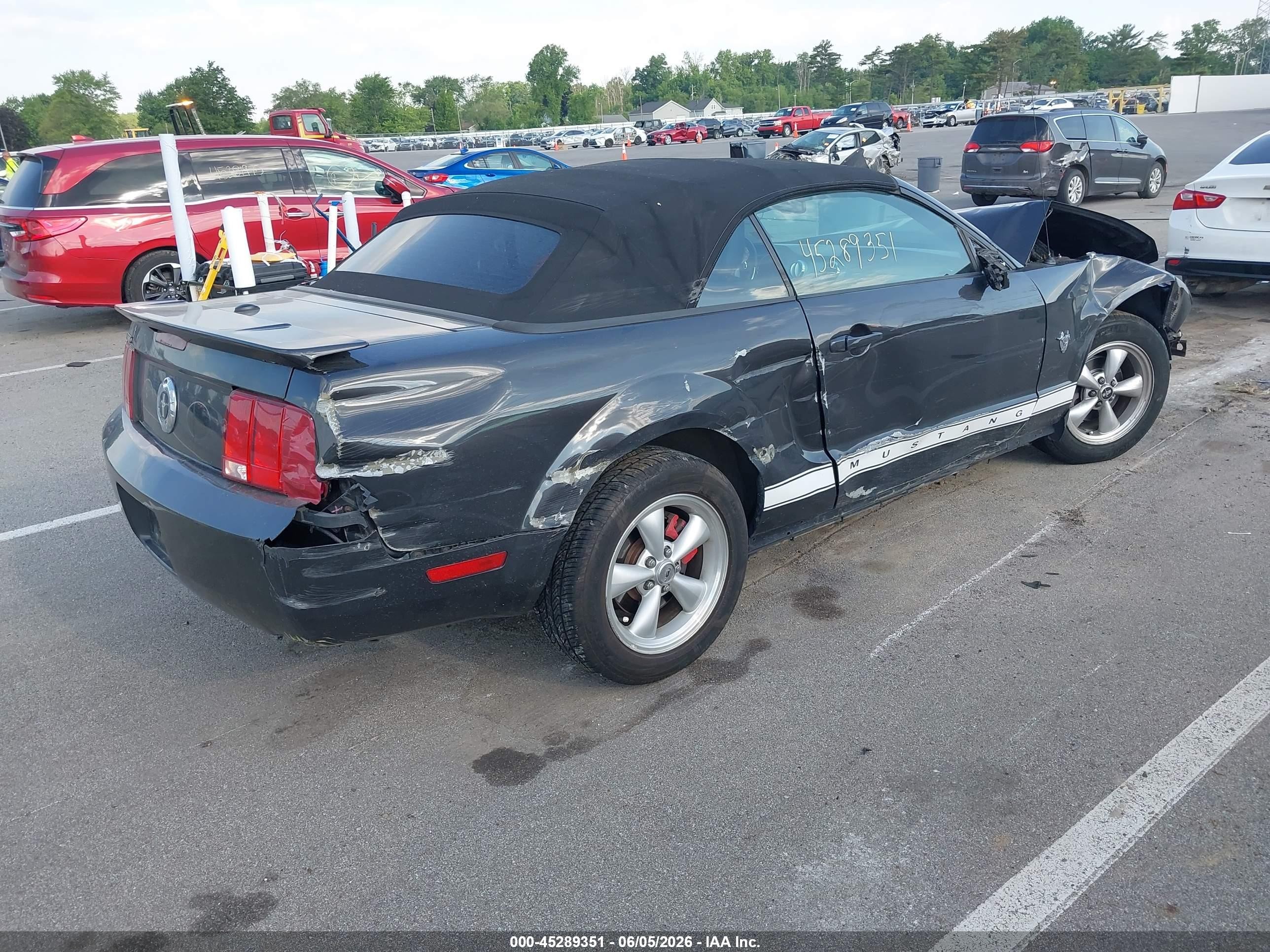 2009 Ford Mustang V6/v6 Premium Серый vin: 1ZVHT84N995118754
