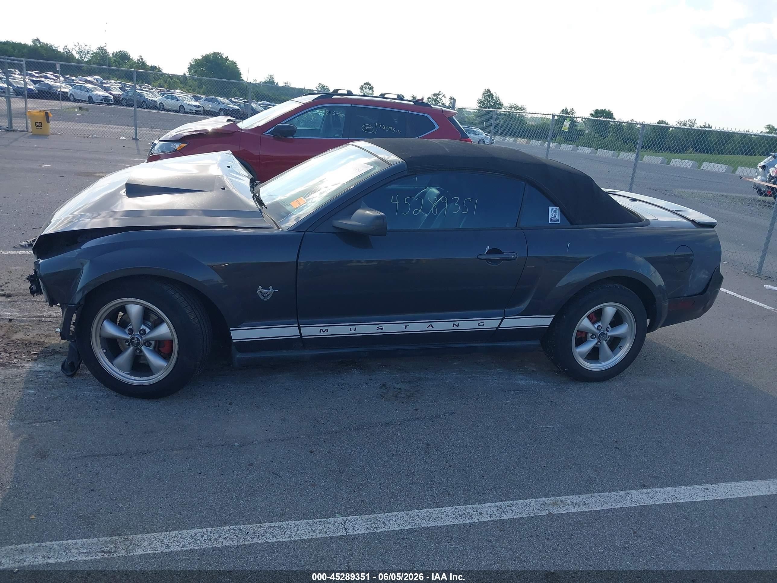 2009 Ford Mustang V6/v6 Premium Серый vin: 1ZVHT84N995118754