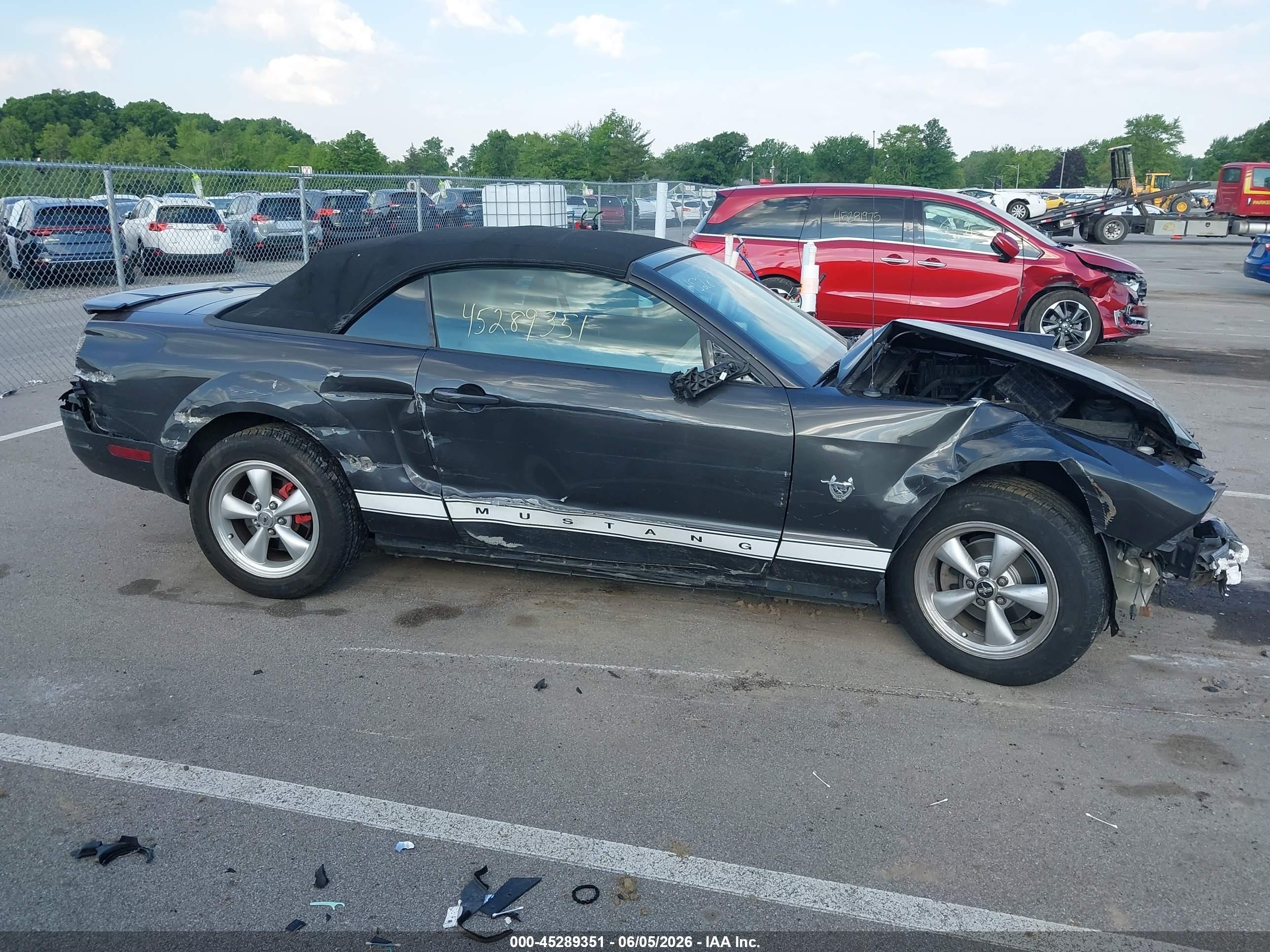 2009 Ford Mustang V6/v6 Premium Серый vin: 1ZVHT84N995118754