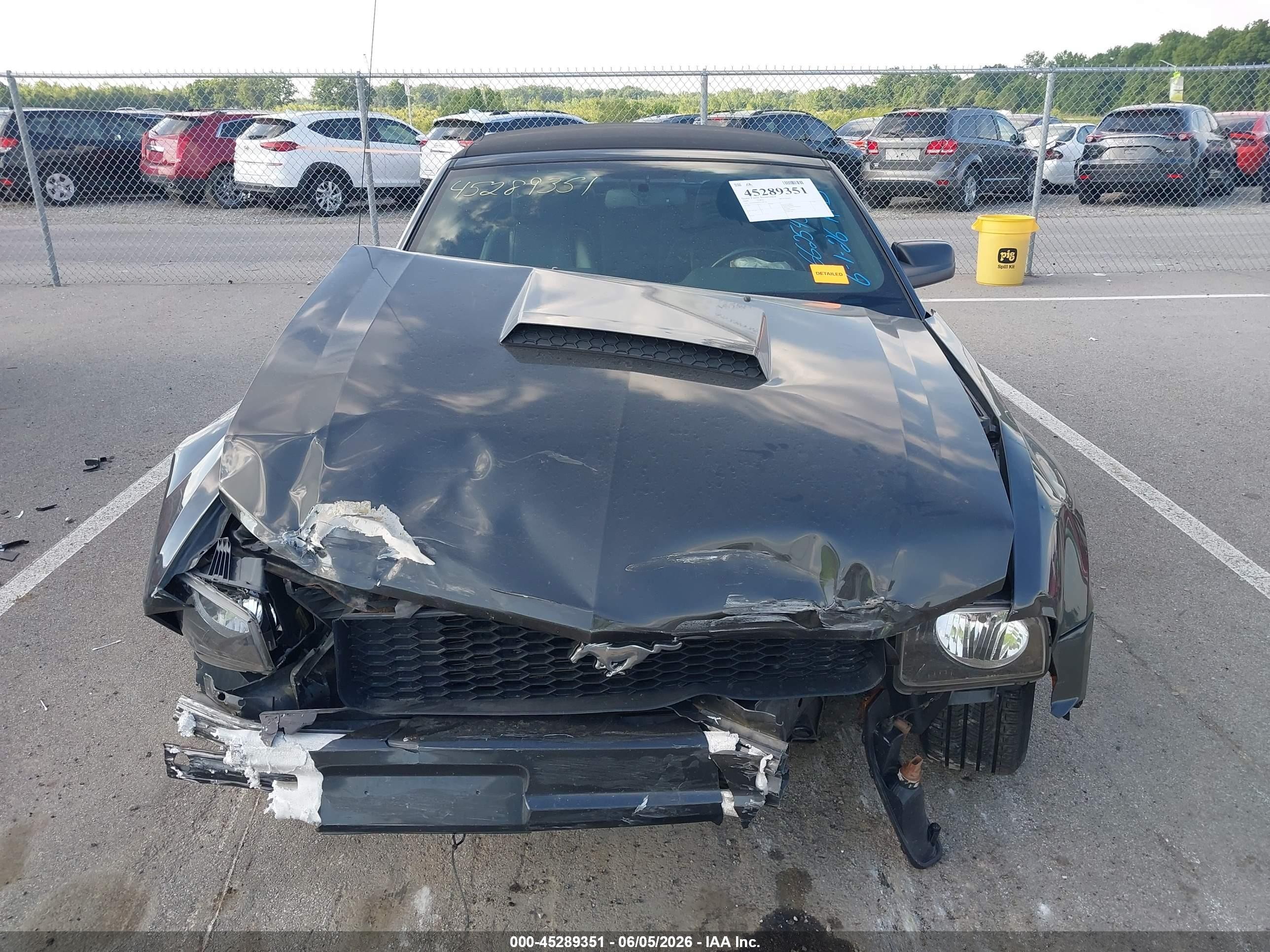 2009 Ford Mustang V6/v6 Premium Серый vin: 1ZVHT84N995118754