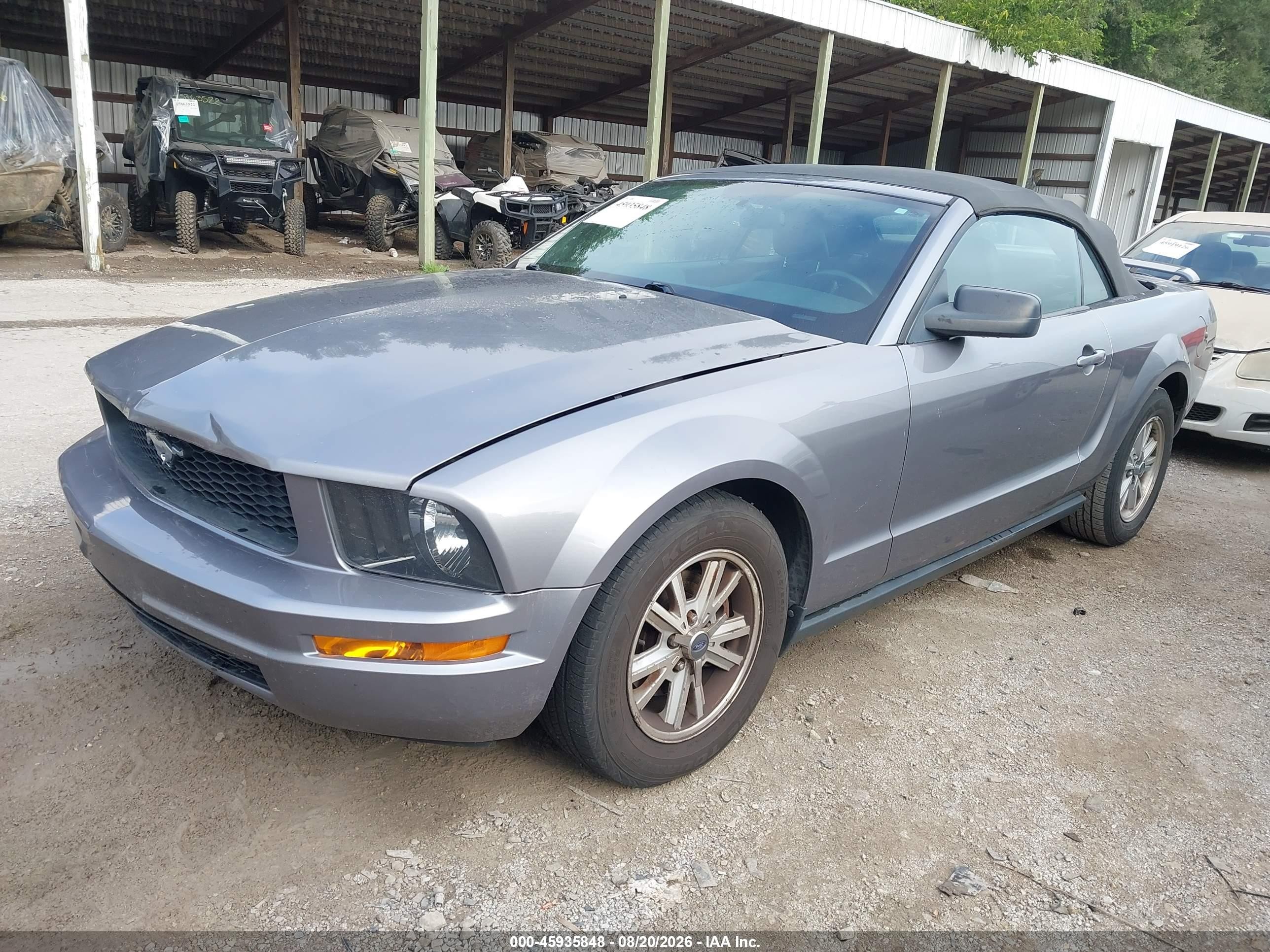 2006 Ford Mustang V6 Серый vin: 1ZVHT84NX65117897