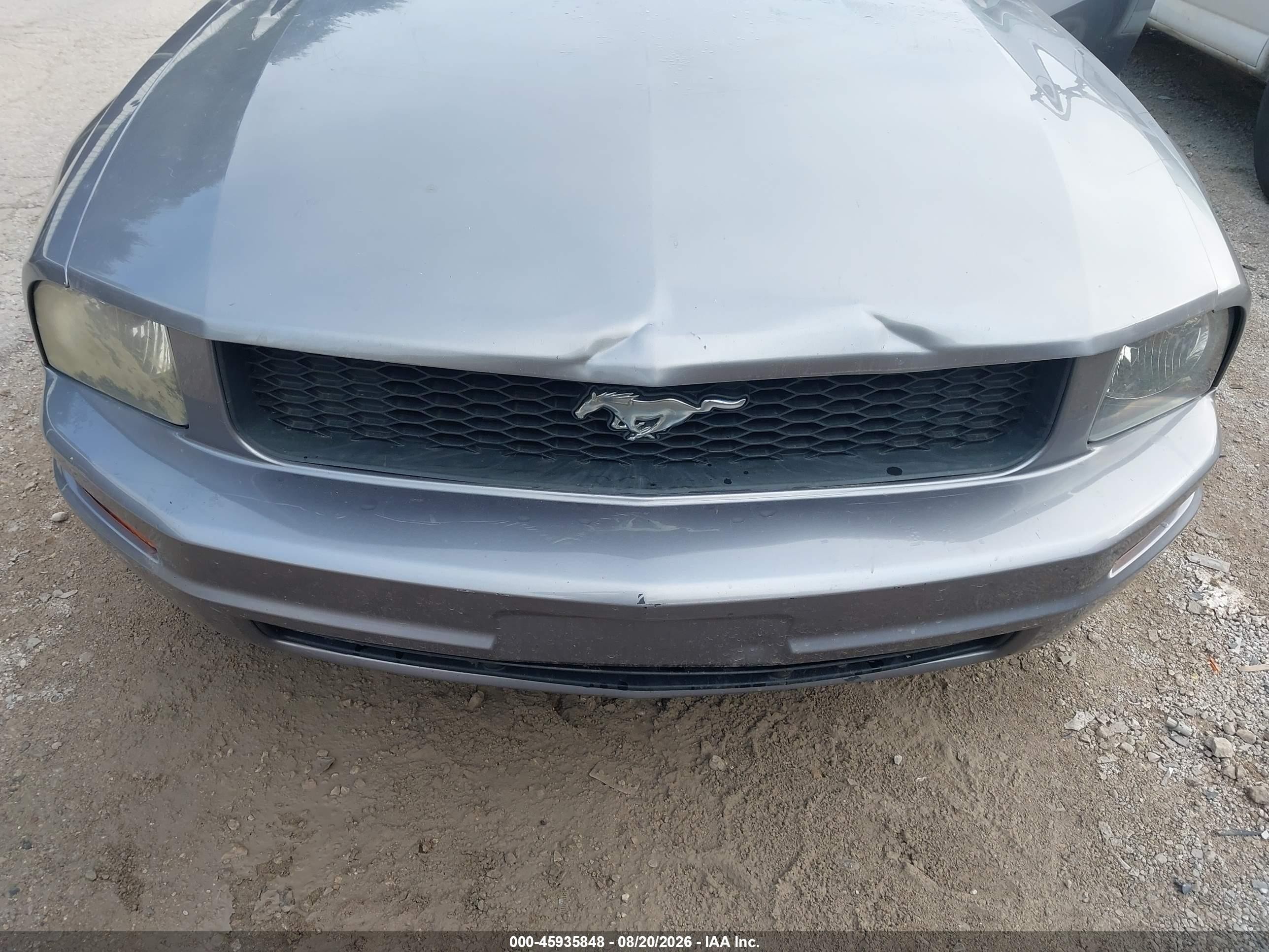 2006 Ford Mustang V6 Серый vin: 1ZVHT84NX65117897