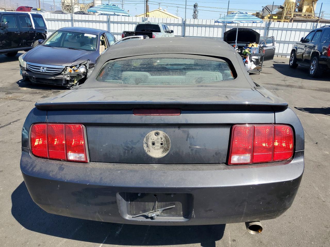2008 Ford Mustang Серый vin: 1ZVHT84NX85165564