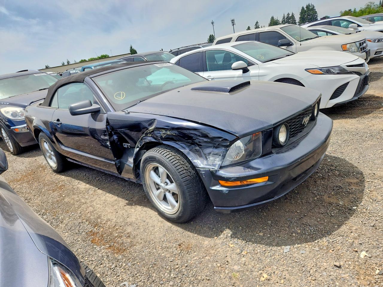 2007 Ford Mustang Gt Blue vin: 1ZVHT85H175347399