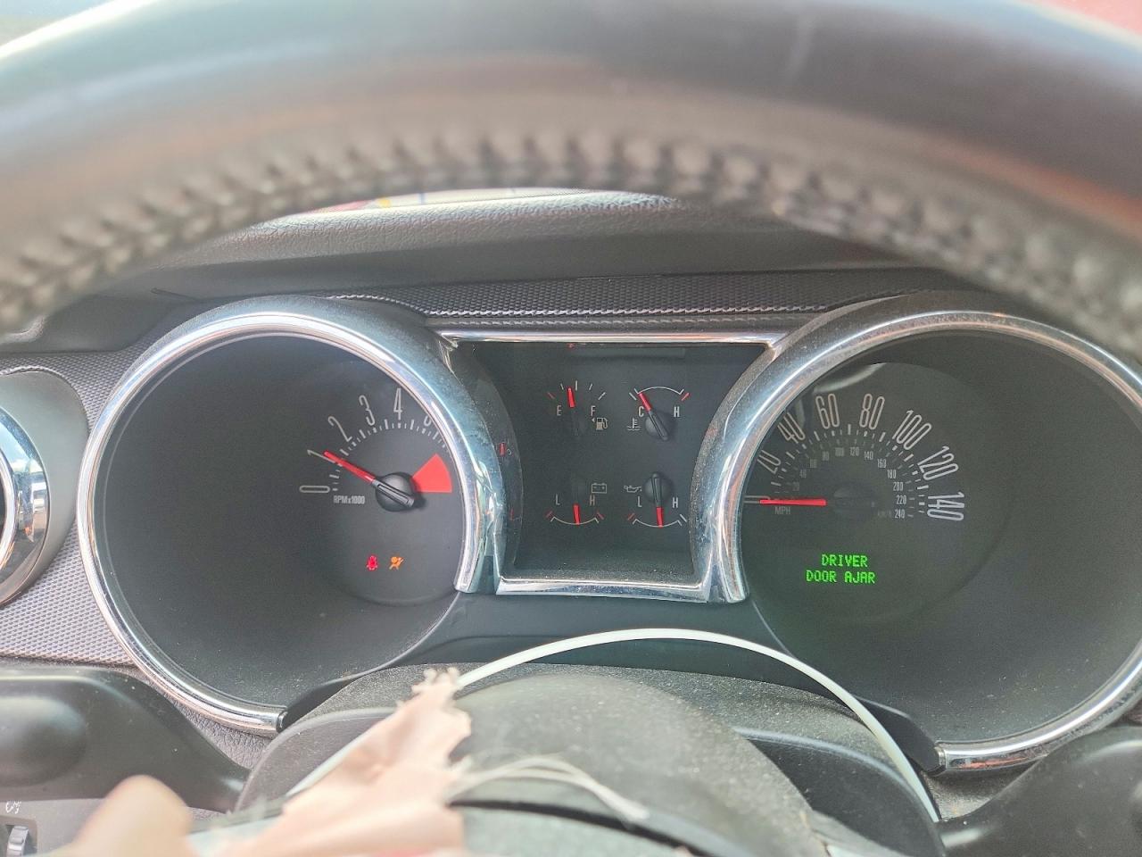 2007 Ford Mustang Gt Red vin: 1ZVHT85H275217566