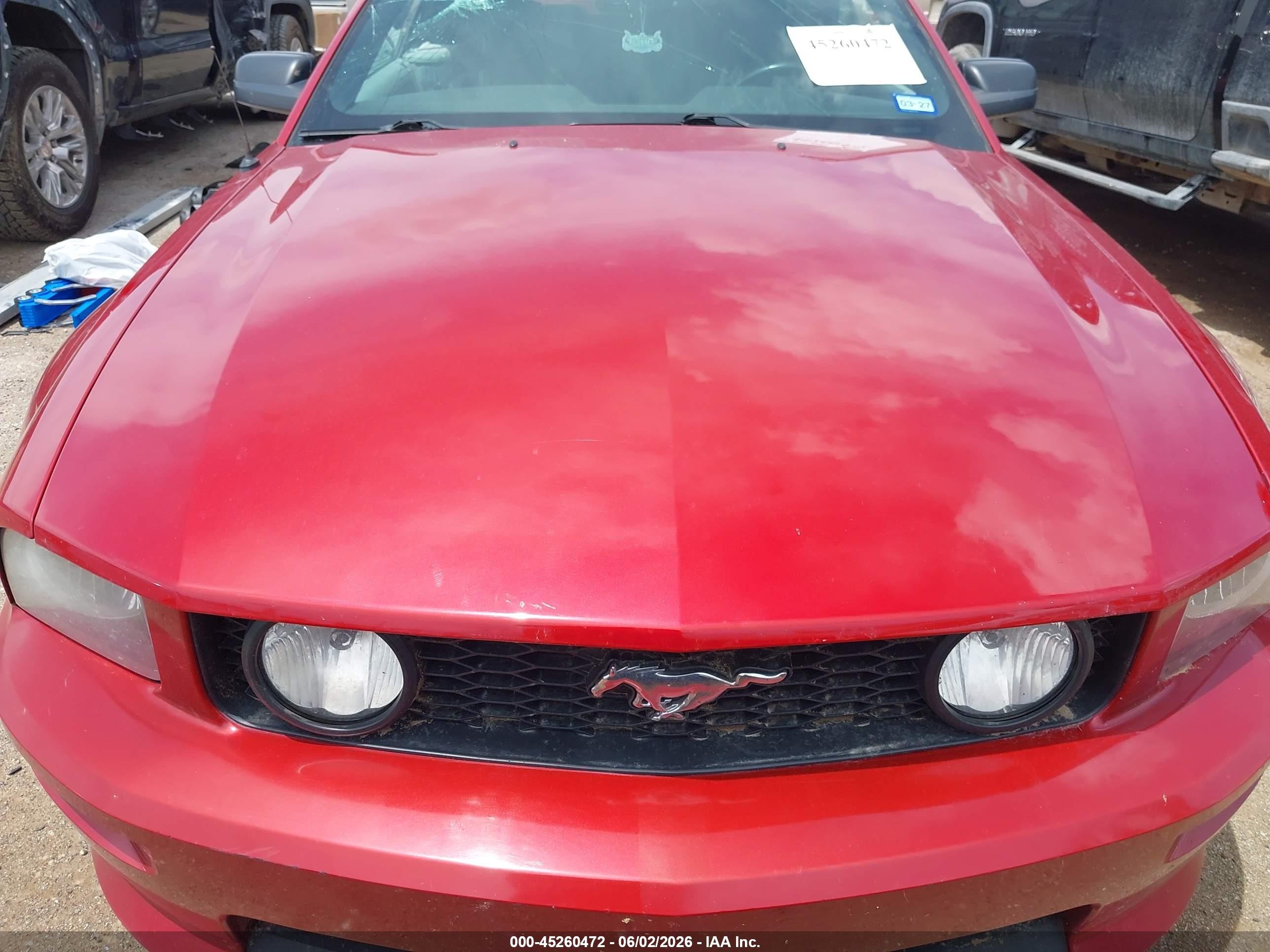 2008 Ford Mustang Gt Deluxe/gt Premium Red vin: 1ZVHT85H285169245