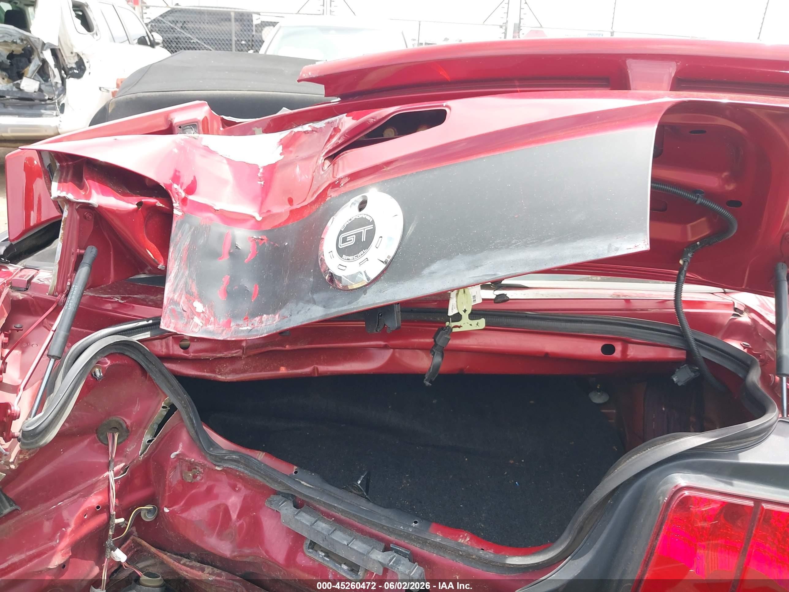 2008 Ford Mustang Gt Deluxe/gt Premium Red vin: 1ZVHT85H285169245