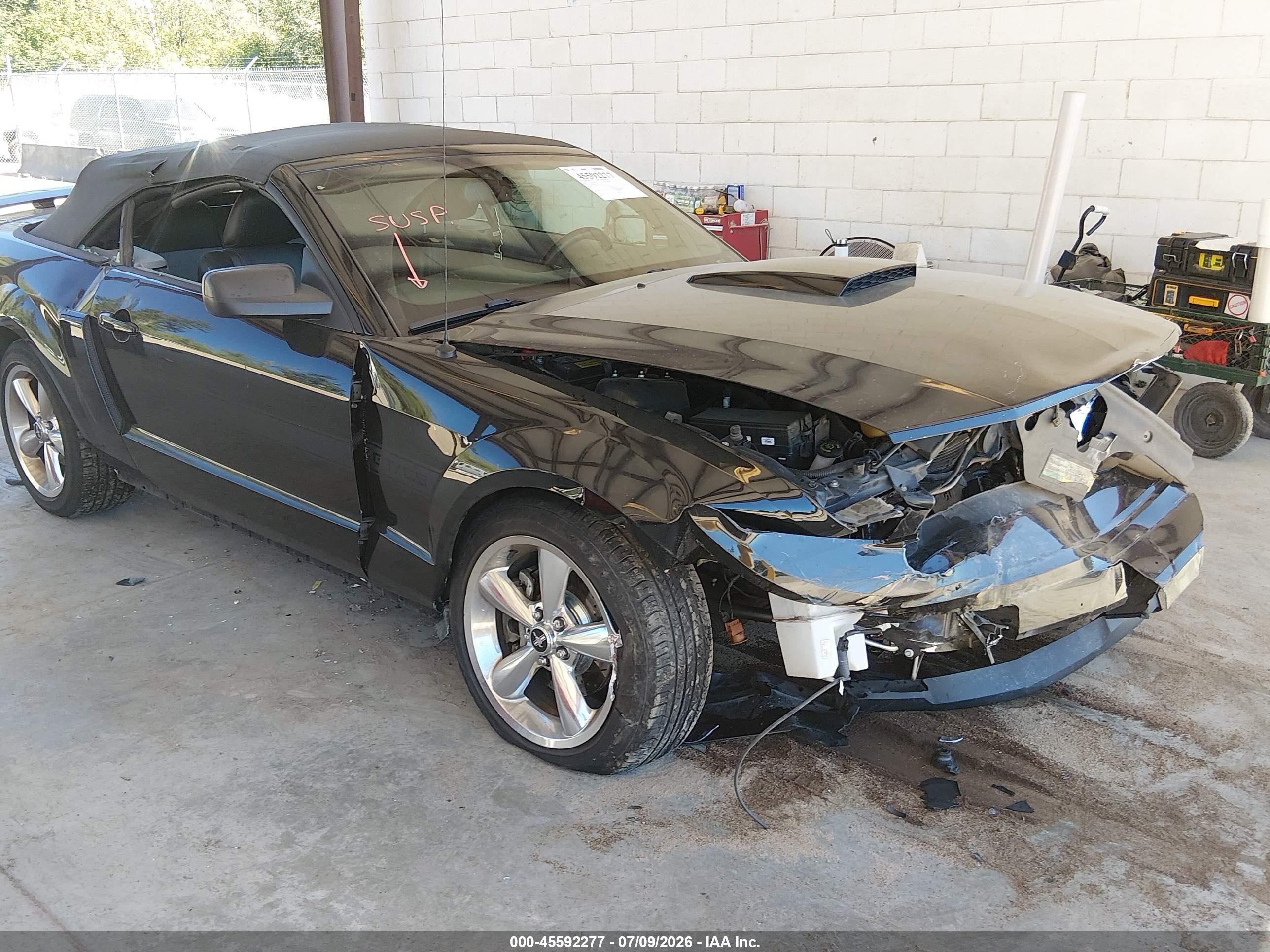 2007 Ford Mustang Gt Deluxe/gt Premium Черный vin: 1ZVHT85H375239365