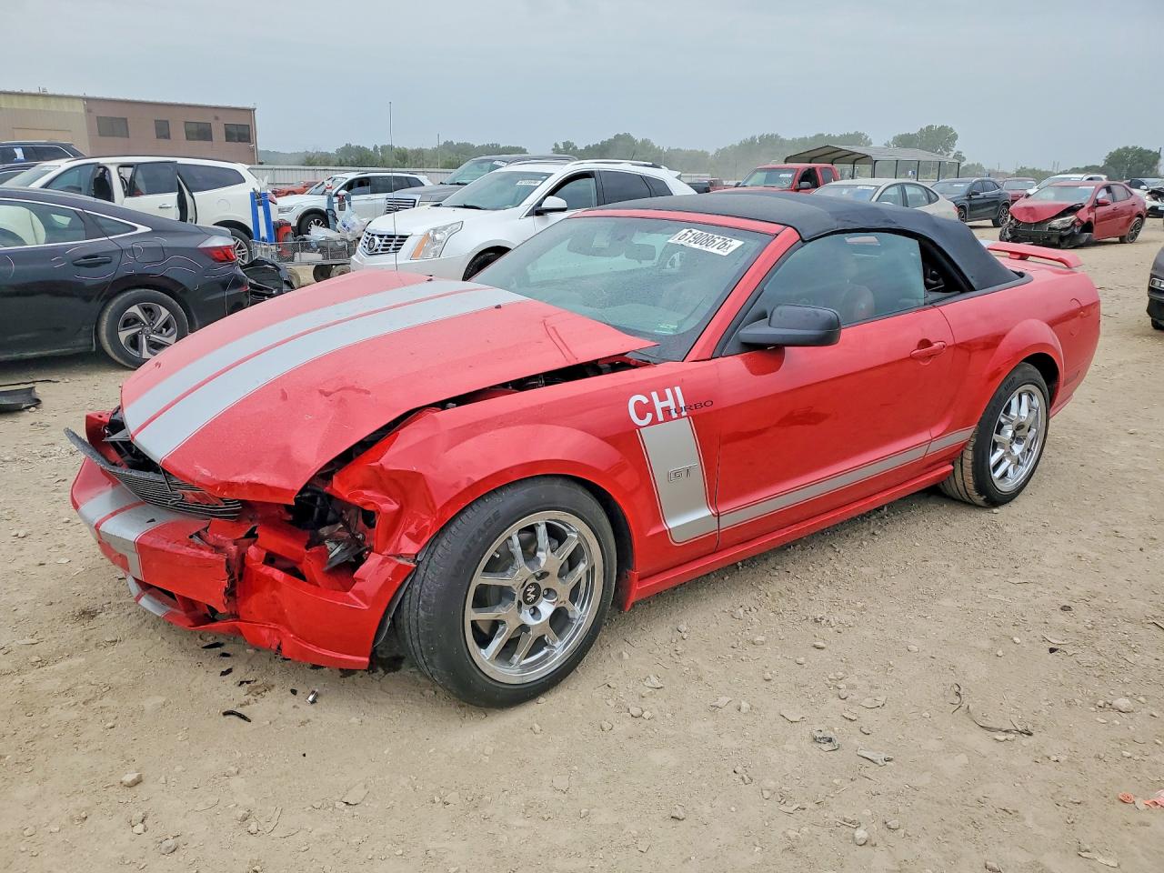 2008 Ford Mustang Gt Красный vin: 1ZVHT85H385157928