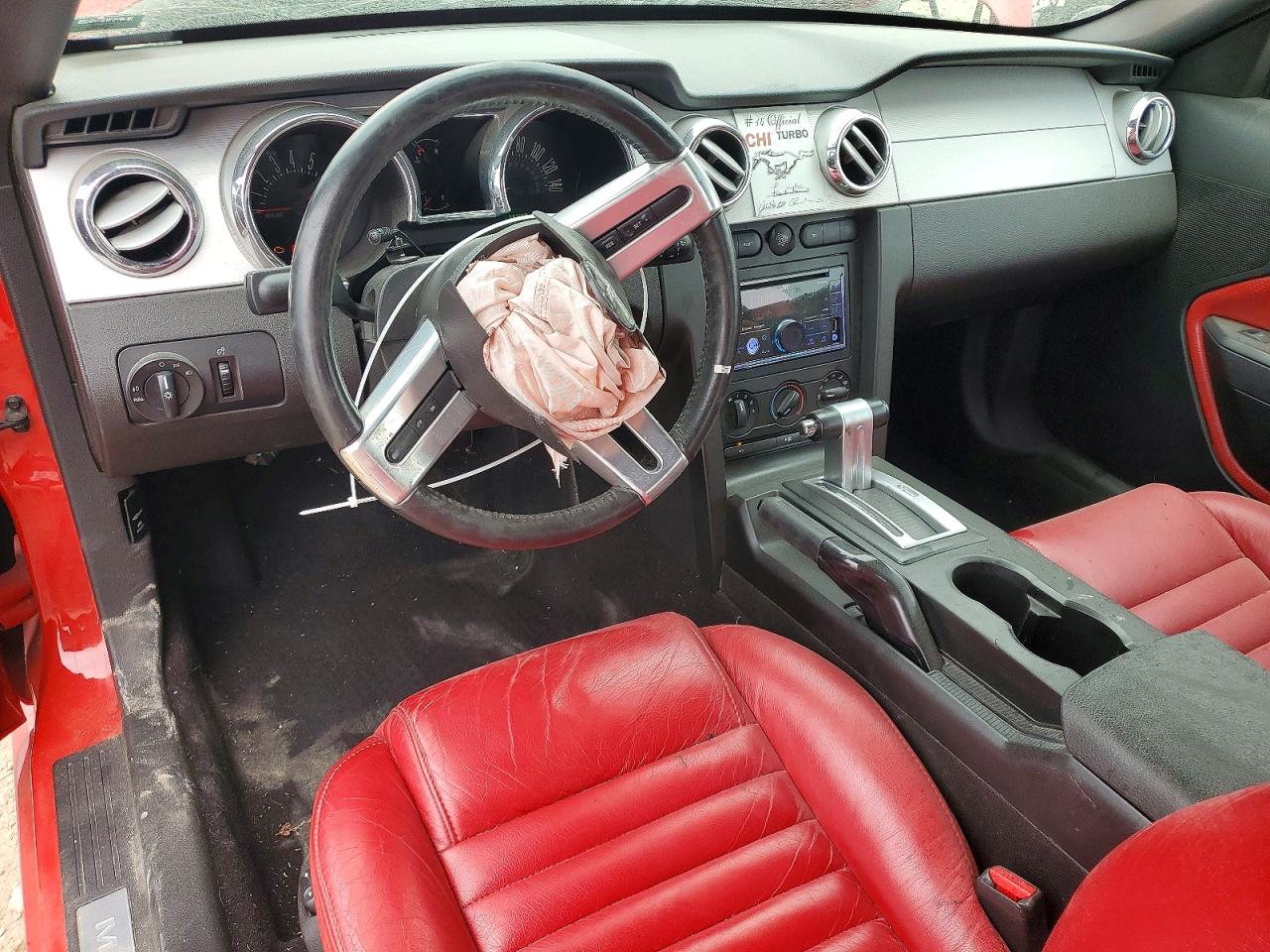 2008 Ford Mustang Gt Red vin: 1ZVHT85H385157928