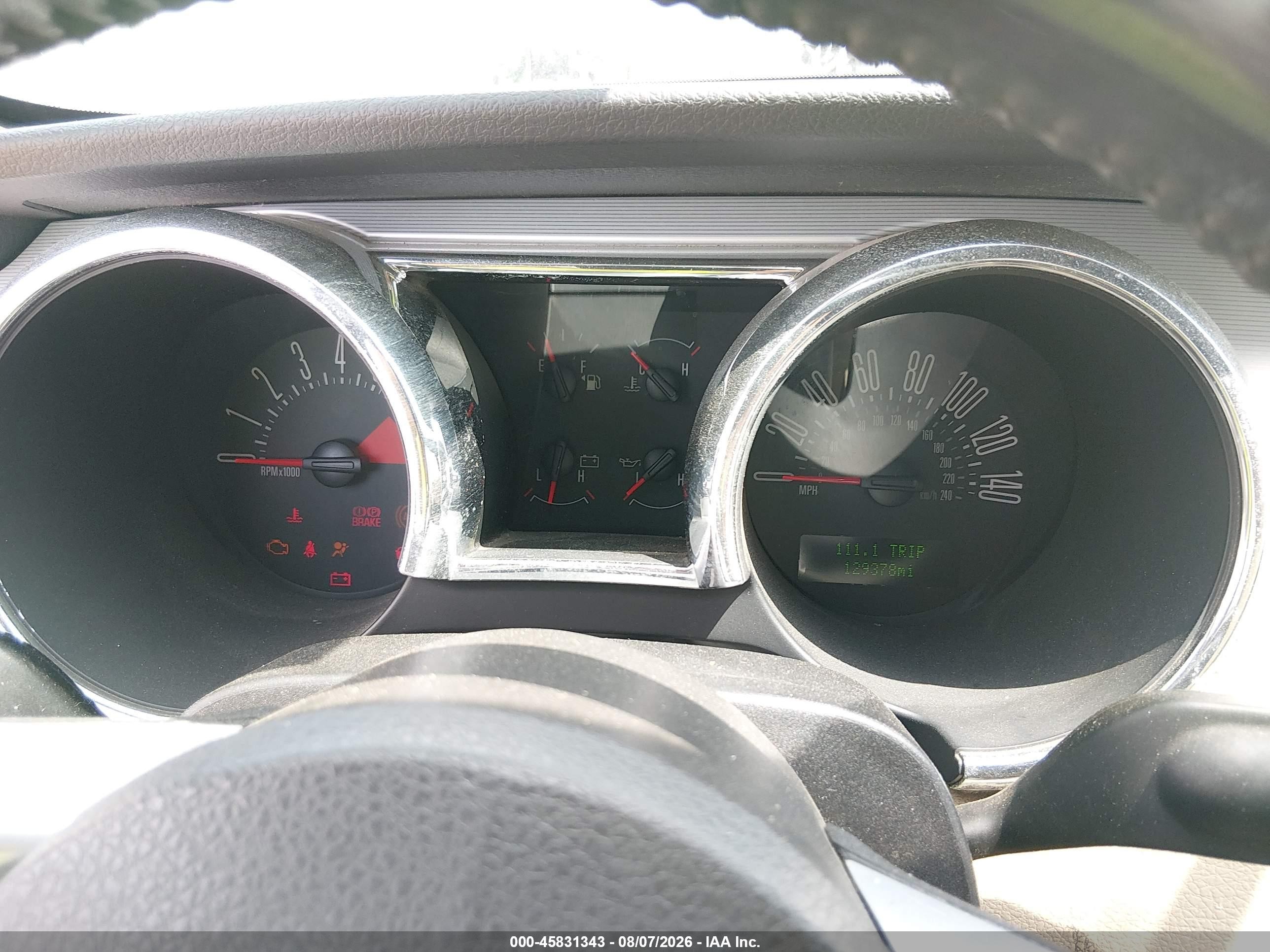 2005 Ford Mustang Gt Белый vin: 1ZVHT85H455203567
