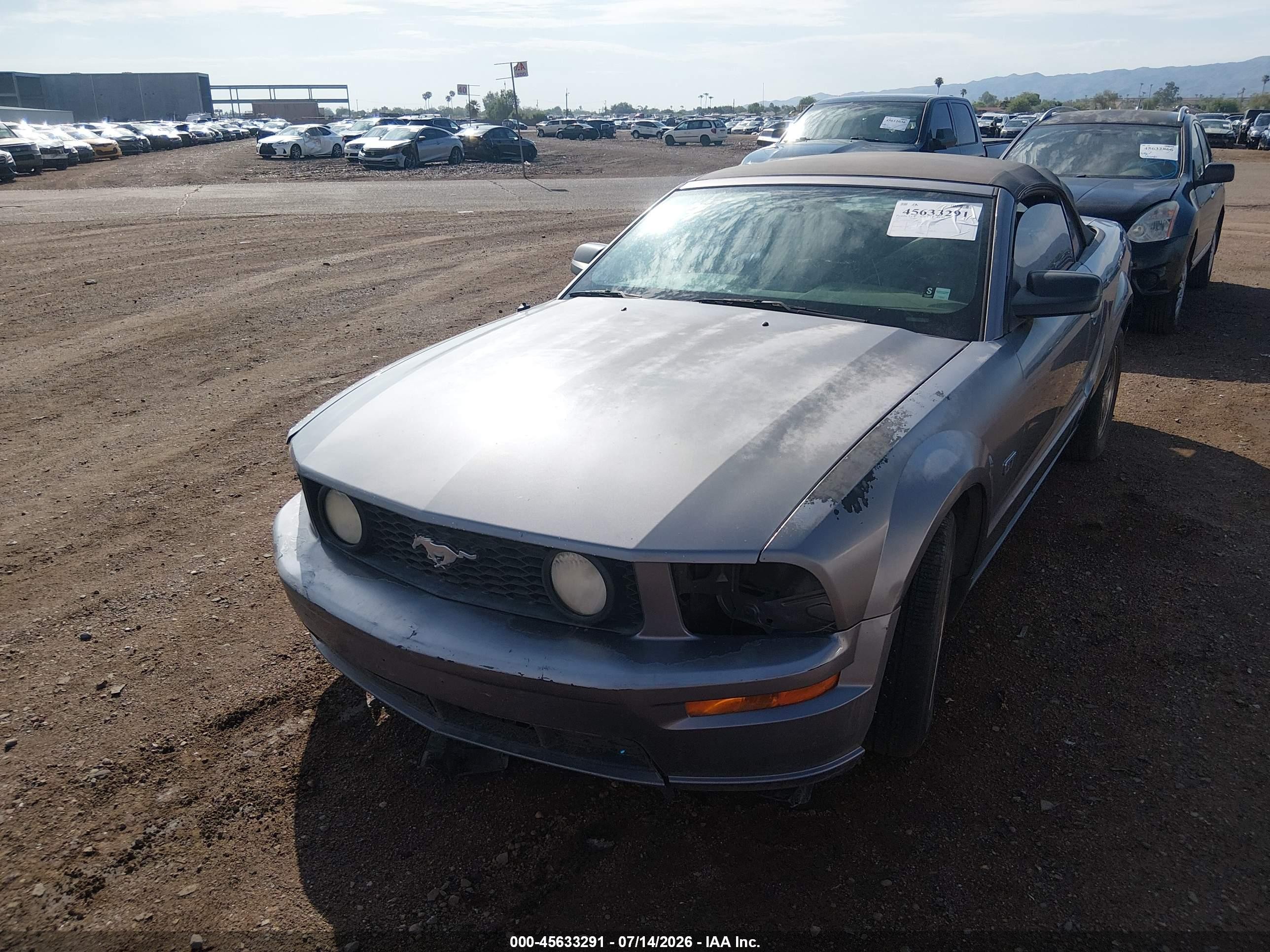 2007 Ford Mustang Gt Deluxe/gt Premium Gray vin: 1ZVHT85H575207789