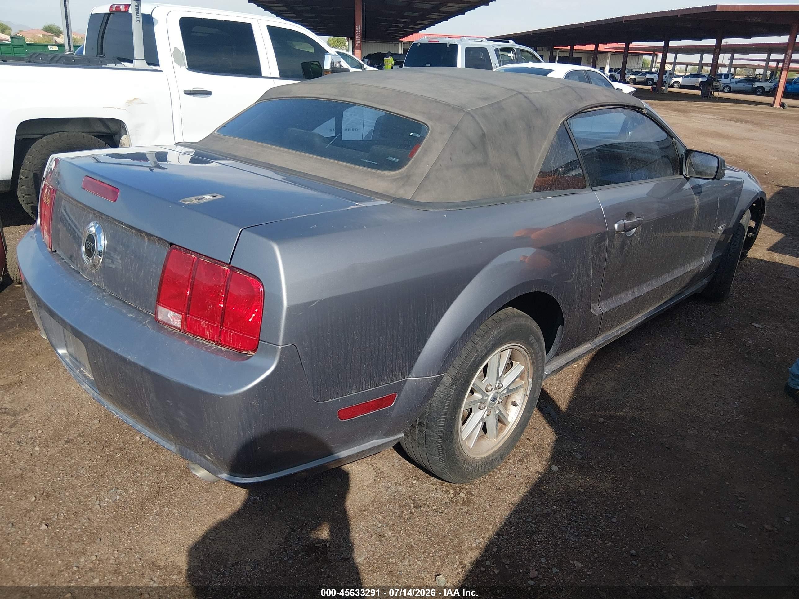 2007 Ford Mustang Gt Deluxe/gt Premium Gray vin: 1ZVHT85H575207789