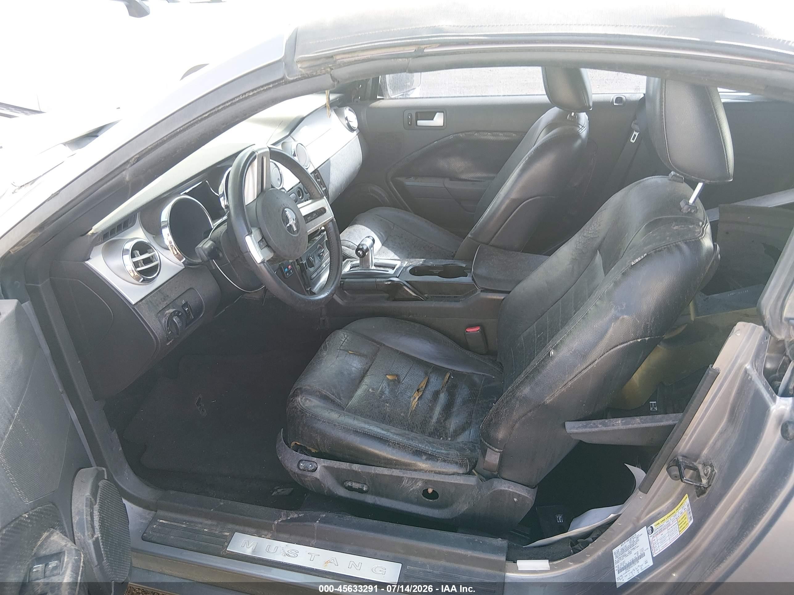 2007 Ford Mustang Gt Deluxe/gt Premium Gray vin: 1ZVHT85H575207789