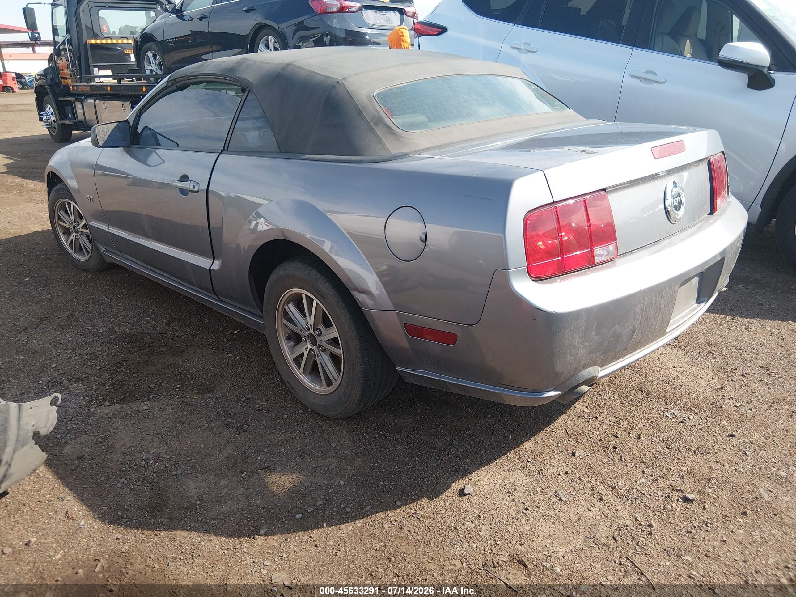 2007 Ford Mustang Gt Deluxe/gt Premium Gray vin: 1ZVHT85H575207789