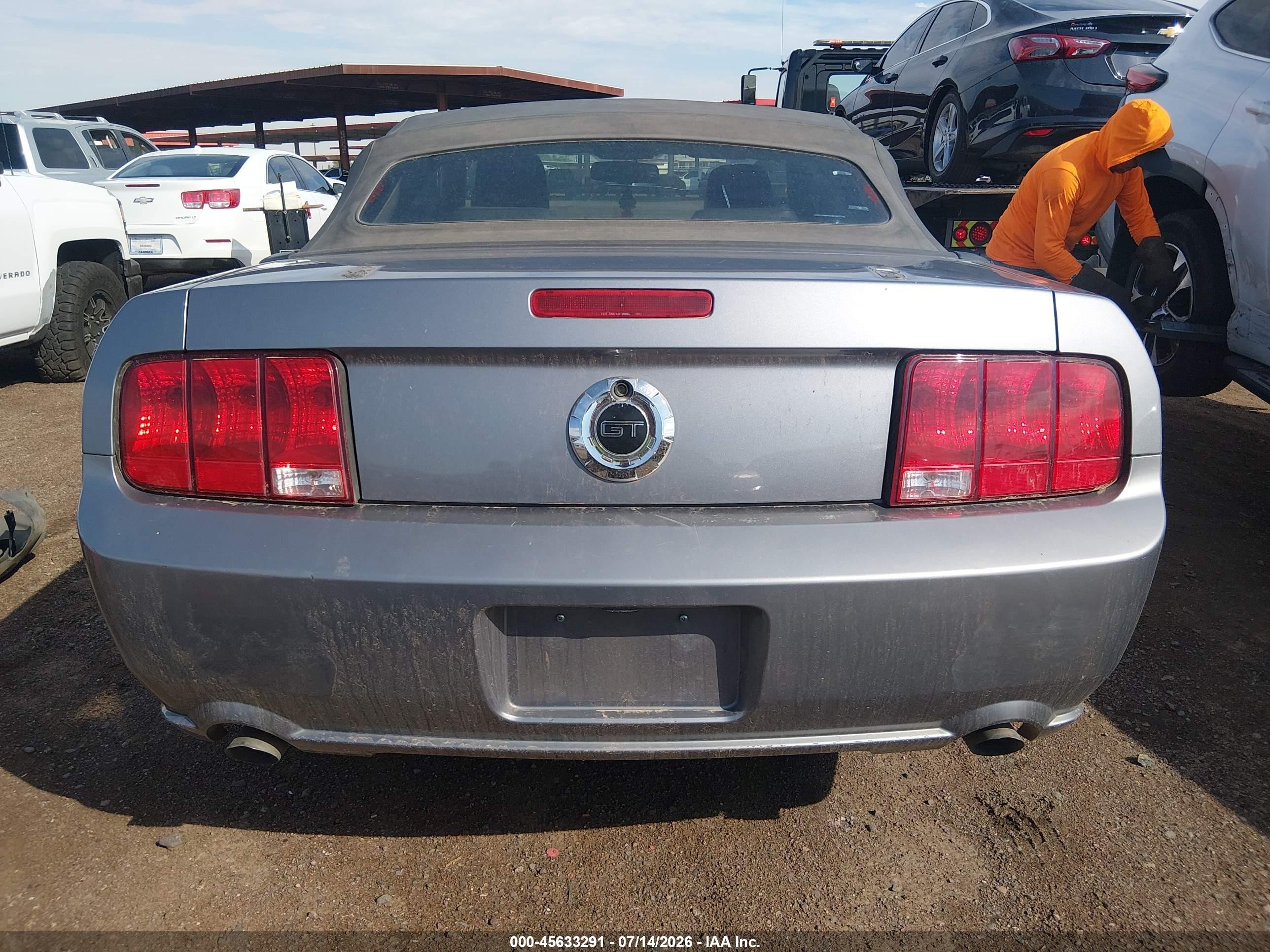 2007 Ford Mustang Gt Deluxe/gt Premium Gray vin: 1ZVHT85H575207789