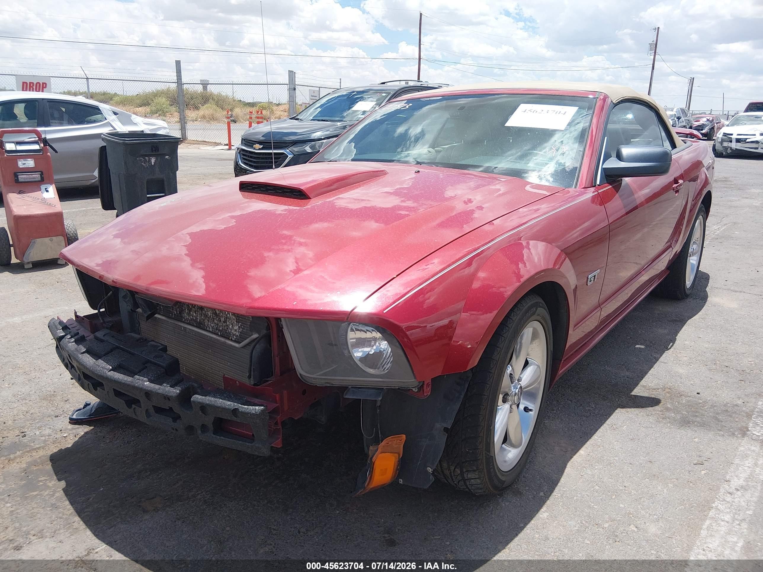 2008 Ford Mustang Gt Deluxe/gt Premium Red vin: 1ZVHT85H585200052