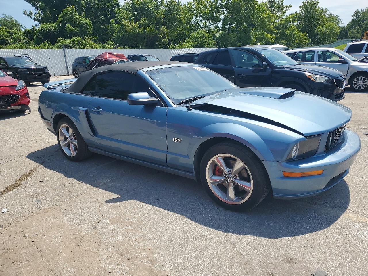2005 Ford Mustang Gt Blue vin: 1ZVHT85H655248624