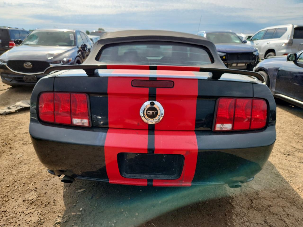 2006 Ford Mustang Gt Black vin: 1ZVHT85H665135418