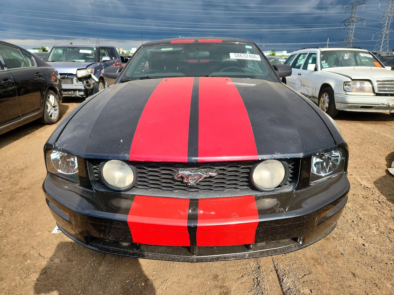 2006 Ford Mustang Gt Black vin: 1ZVHT85H665135418