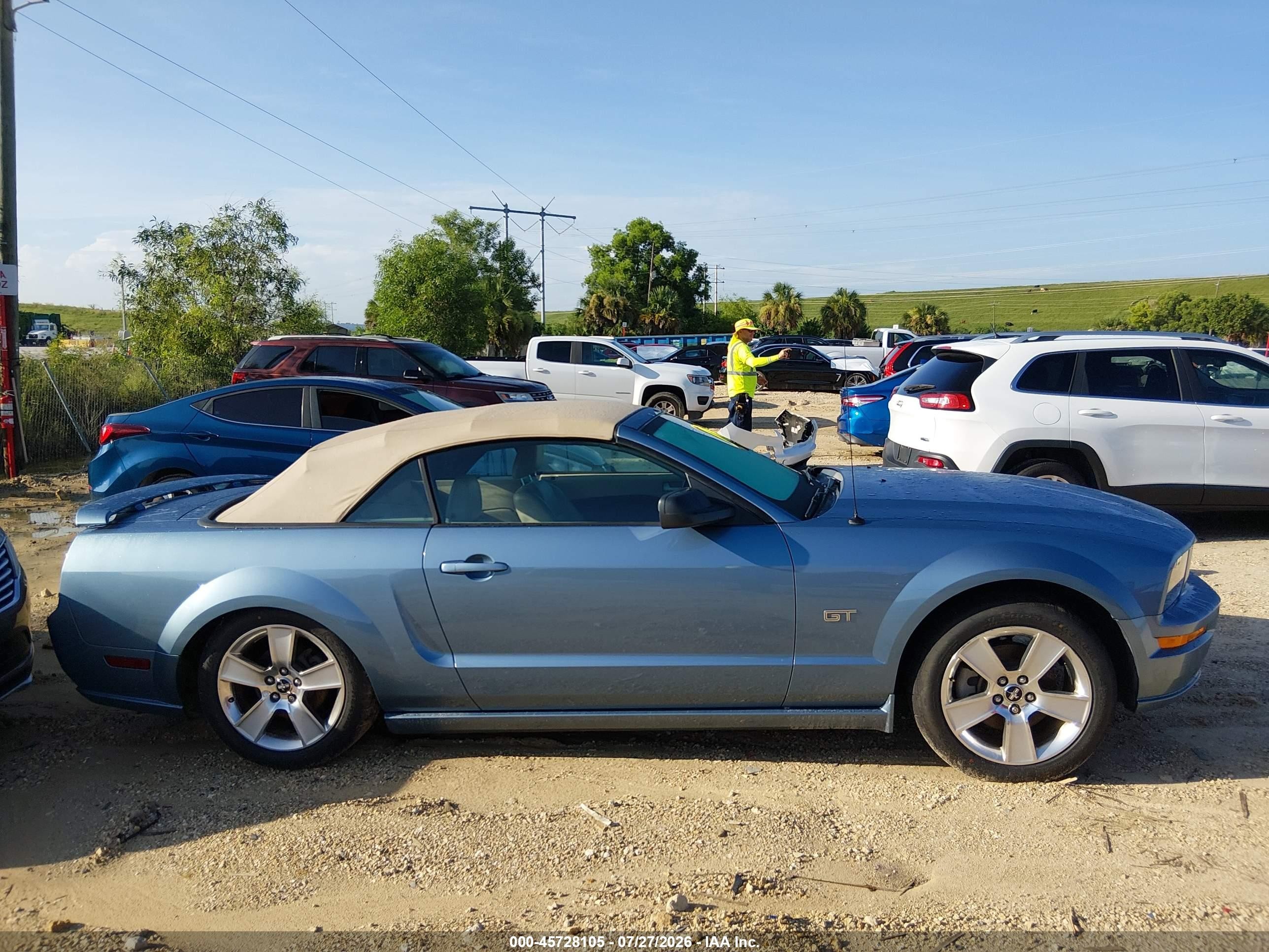 2006 Ford Mustang Gt Light Blue vin: 1ZVHT85H665252562