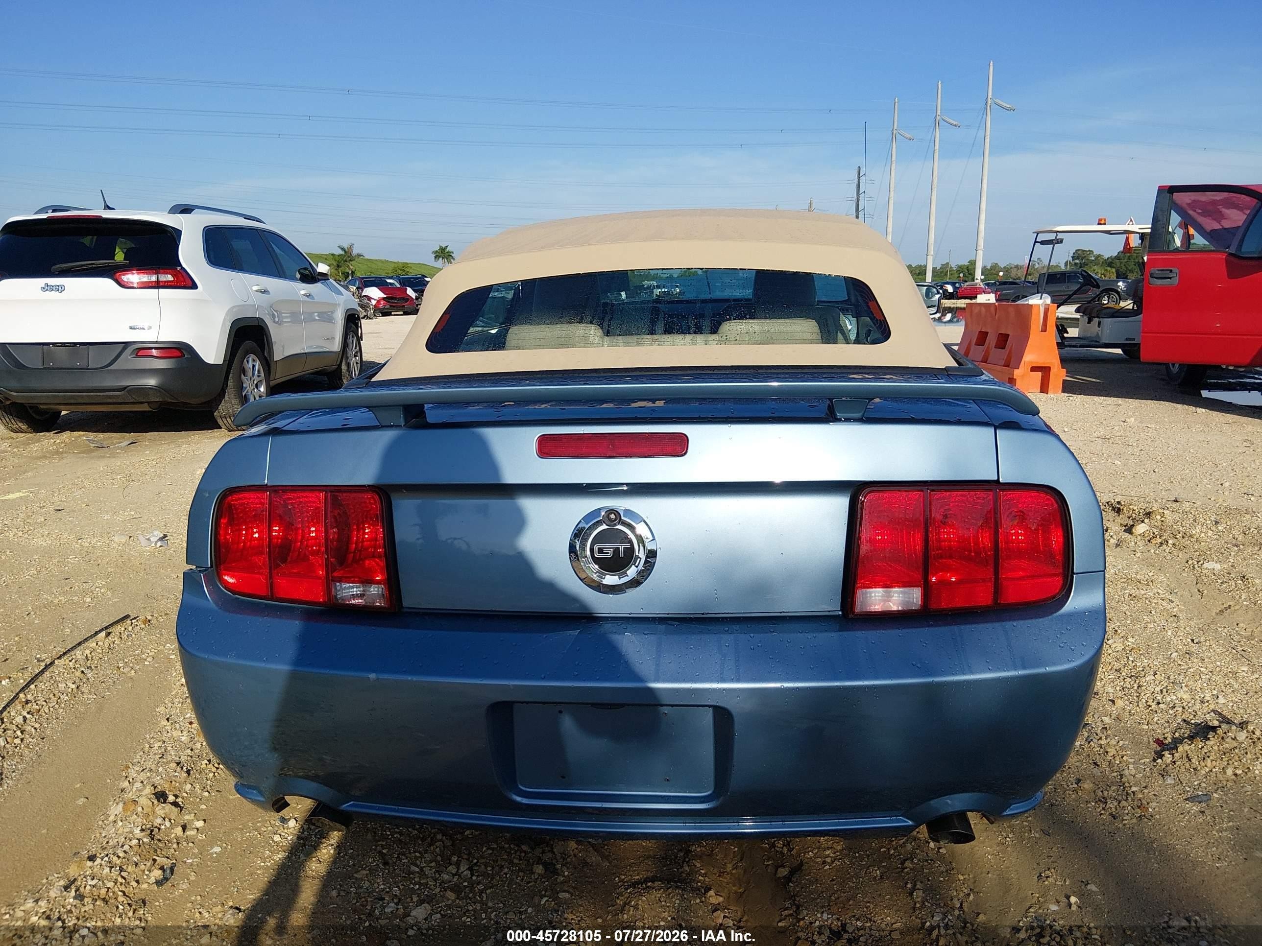 2006 Ford Mustang Gt Light Blue vin: 1ZVHT85H665252562