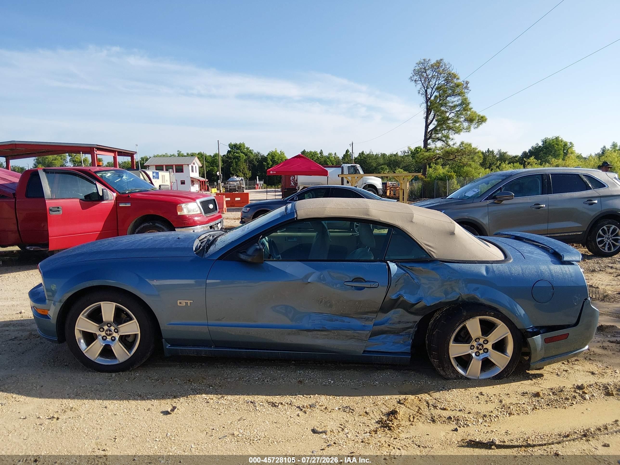 2006 Ford Mustang Gt Light Blue vin: 1ZVHT85H665252562