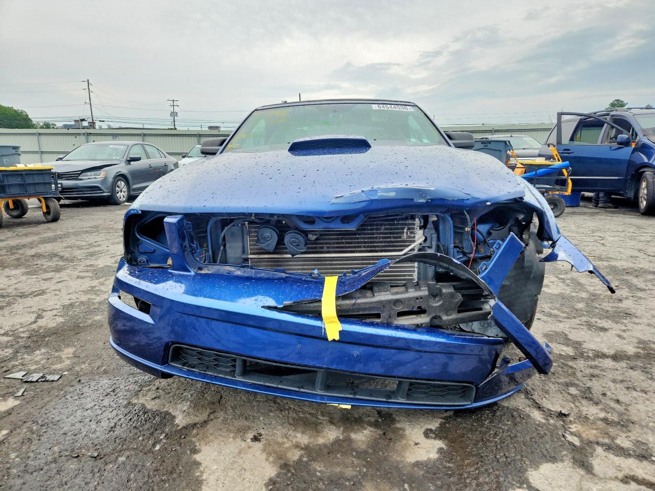 2007 Ford Mustang Gt Blue vin: 1ZVHT85H675363095