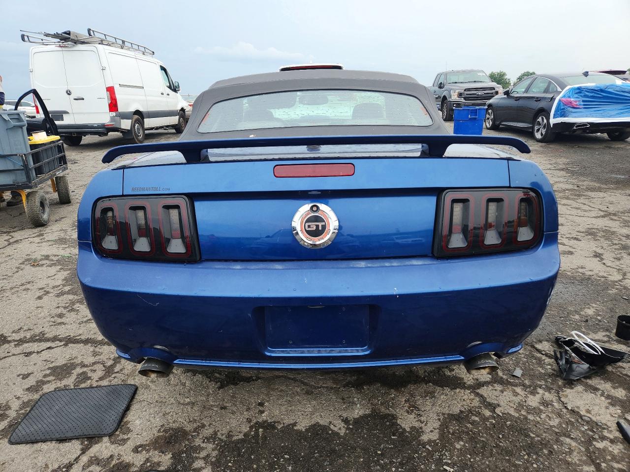 2007 Ford Mustang Gt Blue vin: 1ZVHT85H675363095