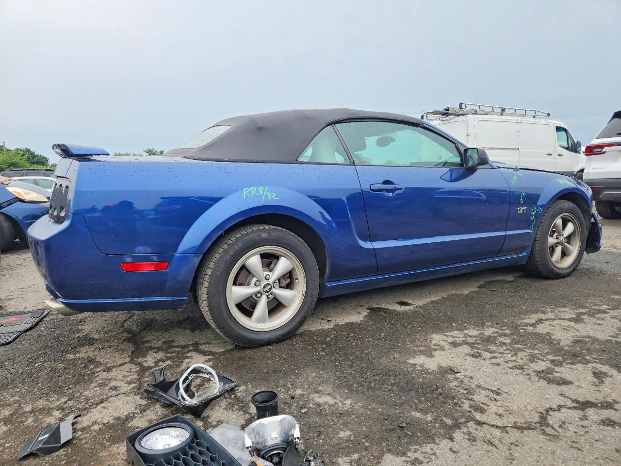 2007 Ford Mustang Gt Blue vin: 1ZVHT85H675363095