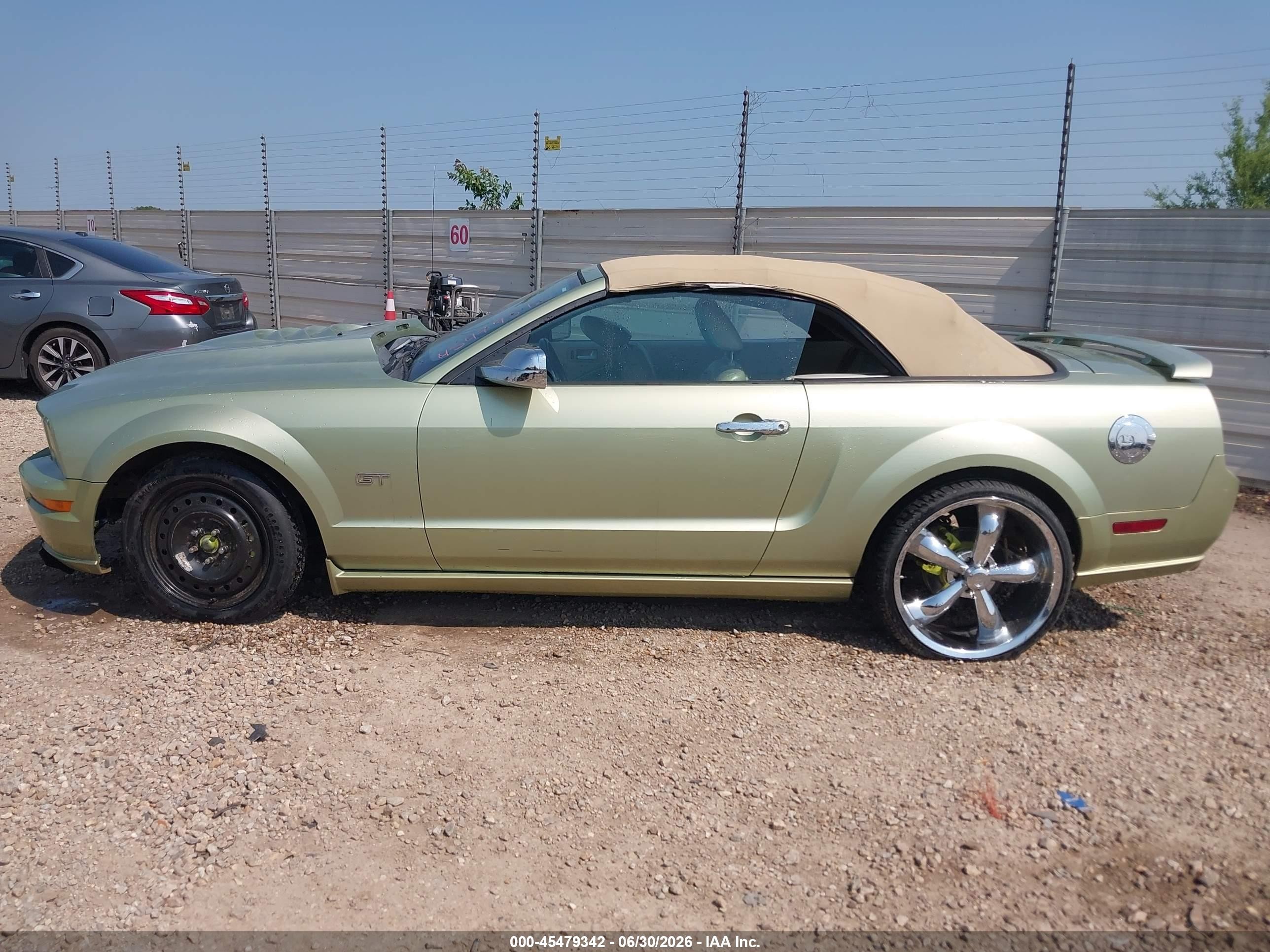2006 Ford Mustang Gt Green vin: 1ZVHT85H765153717