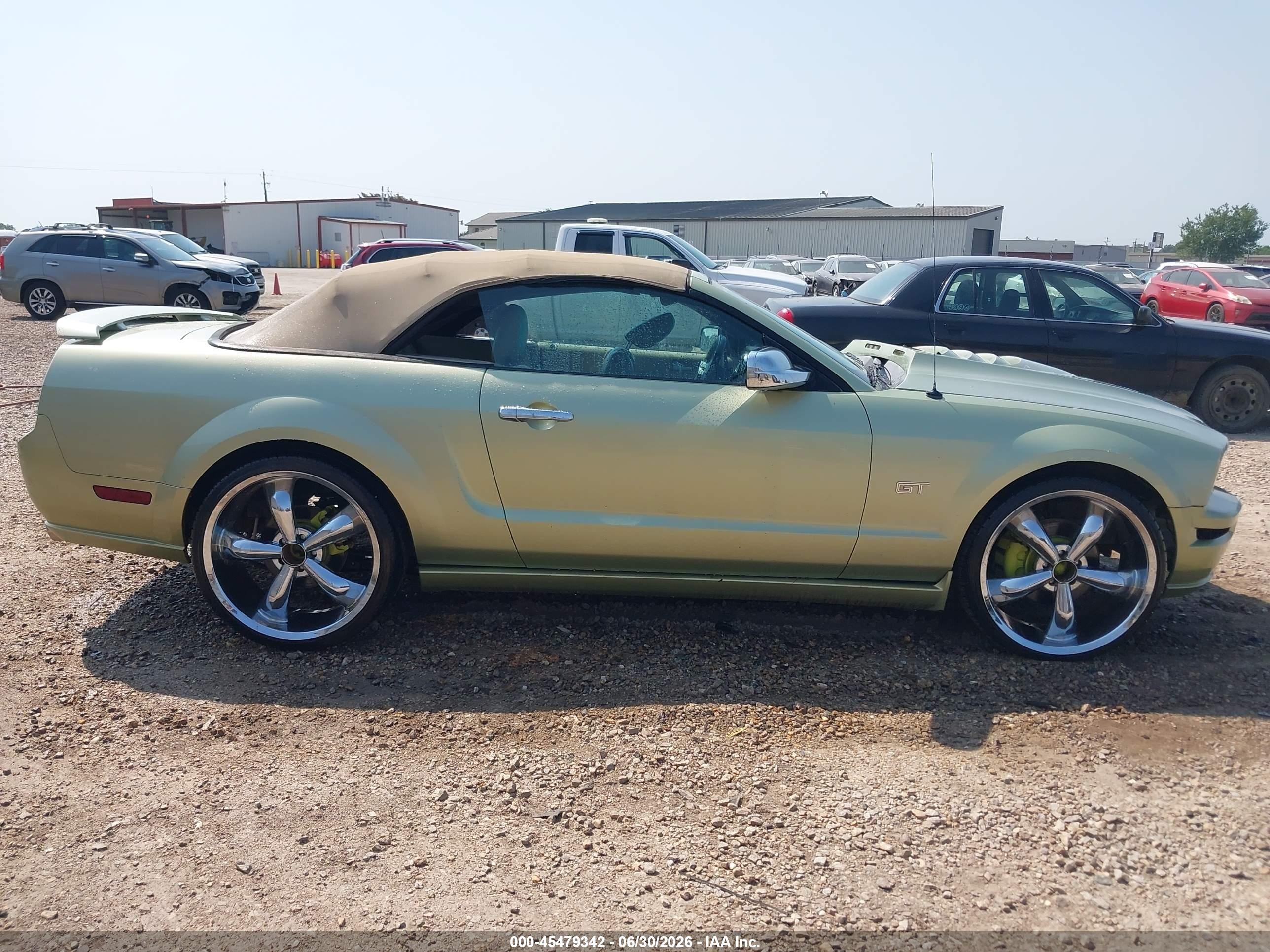2006 Ford Mustang Gt Green vin: 1ZVHT85H765153717