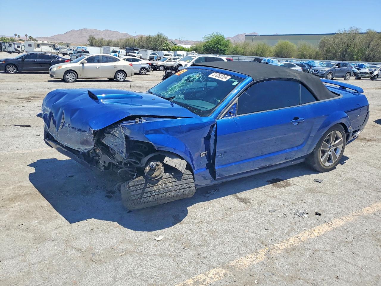 2008 Ford Mustang Gt Blue vin: 1ZVHT85H885156872