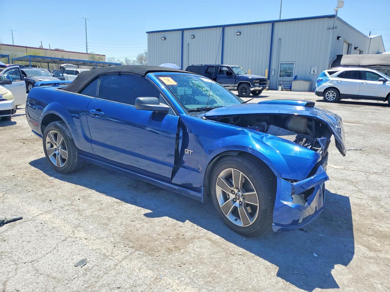 2008 Ford Mustang Gt Синий vin: 1ZVHT85H885156872
