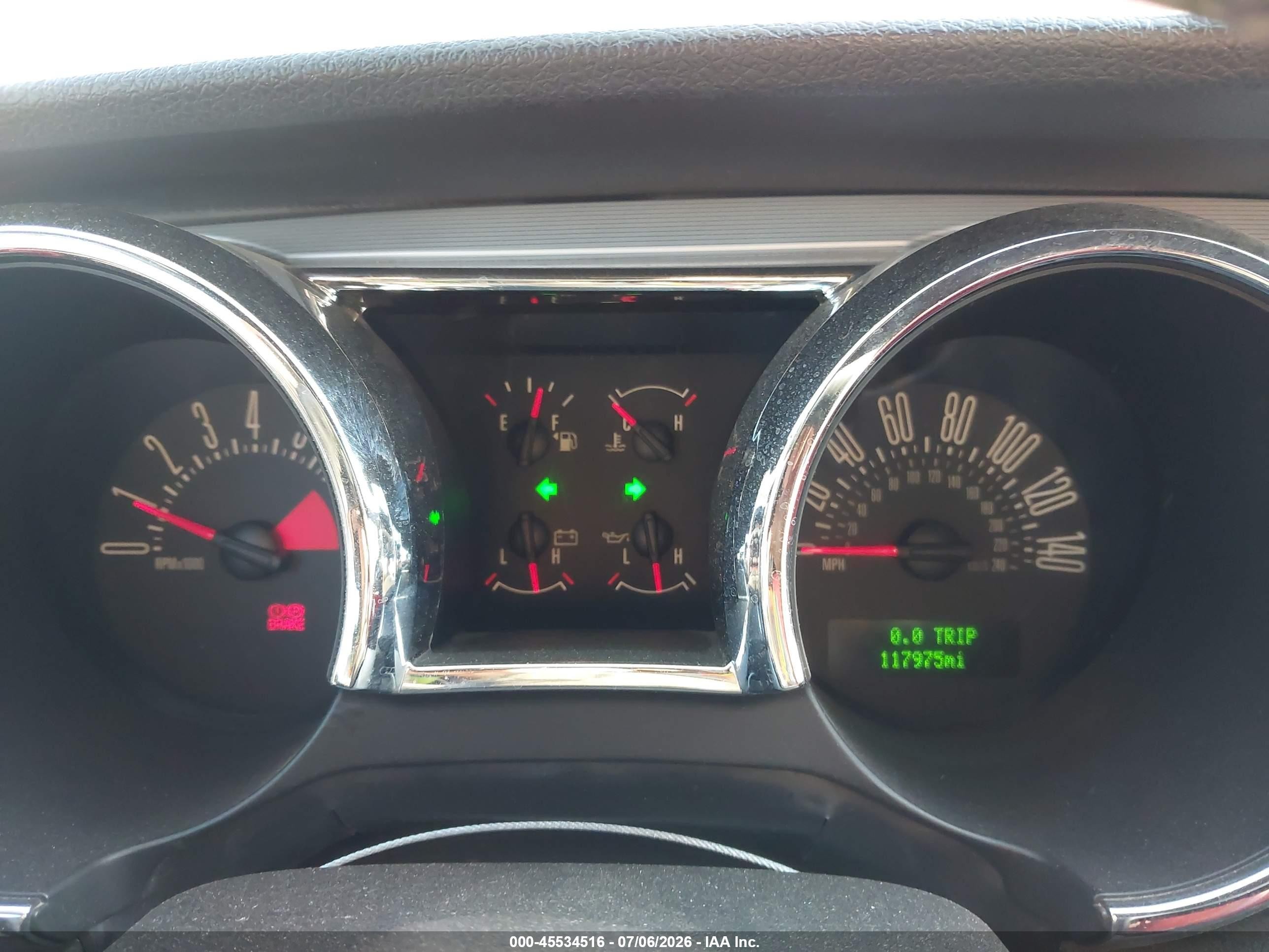 2006 Ford Mustang Gt Red vin: 1ZVHT85H965110156