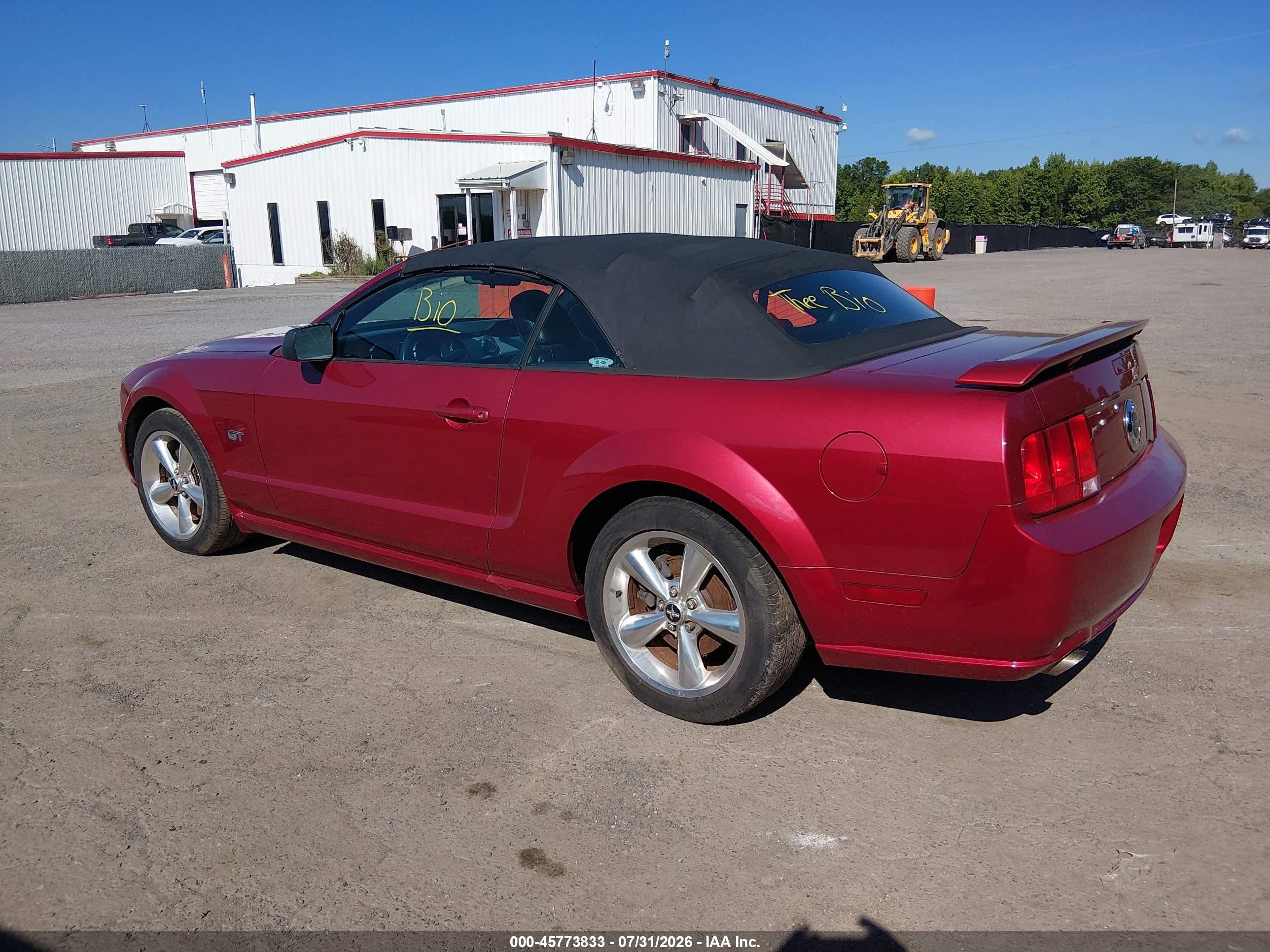 2006 Ford Mustang Gt Red vin: 1ZVHT85H965210743