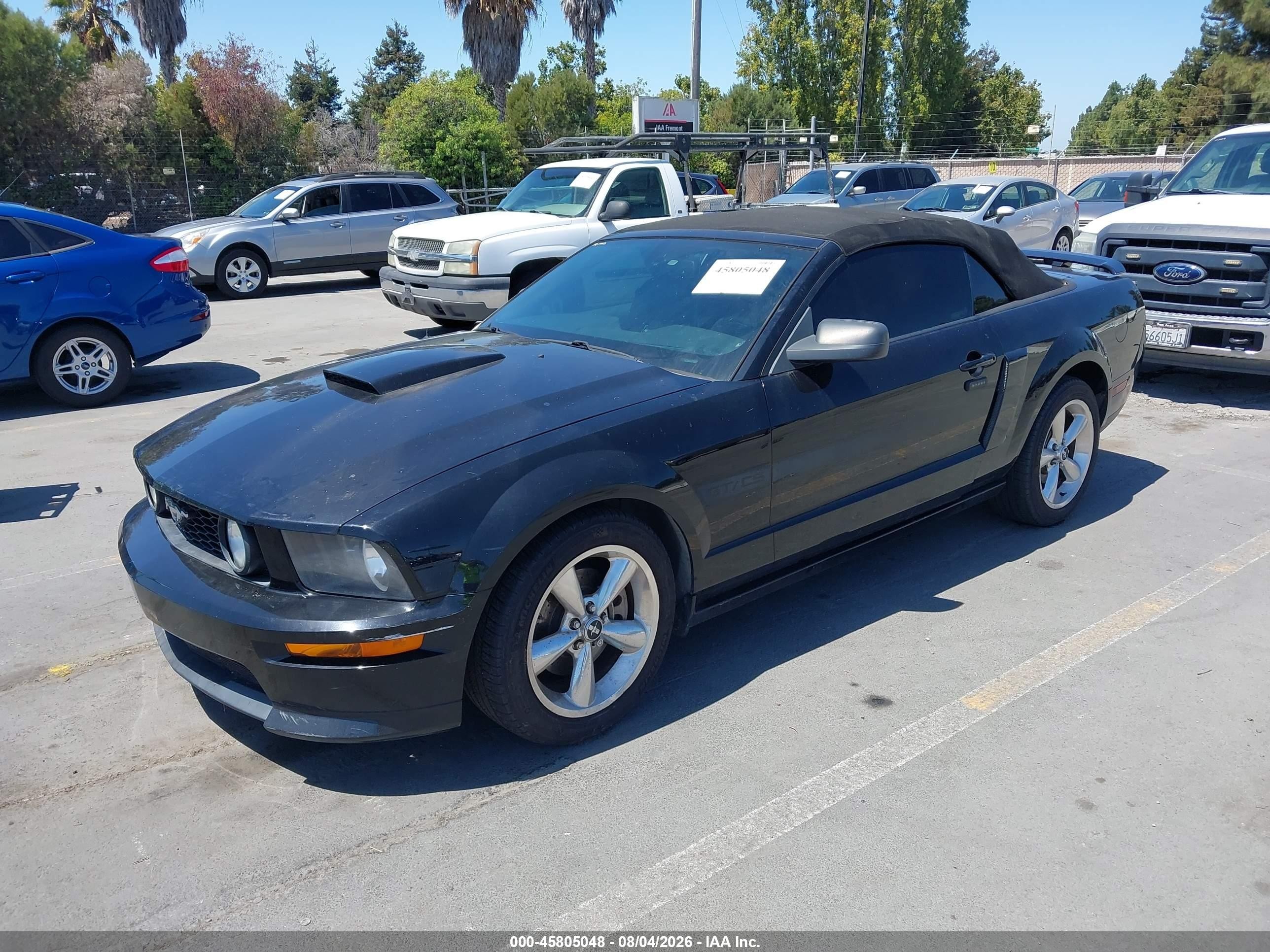 2007 Ford Mustang Gt Deluxe/gt Premium Черный vin: 1ZVHT85HX75229254
