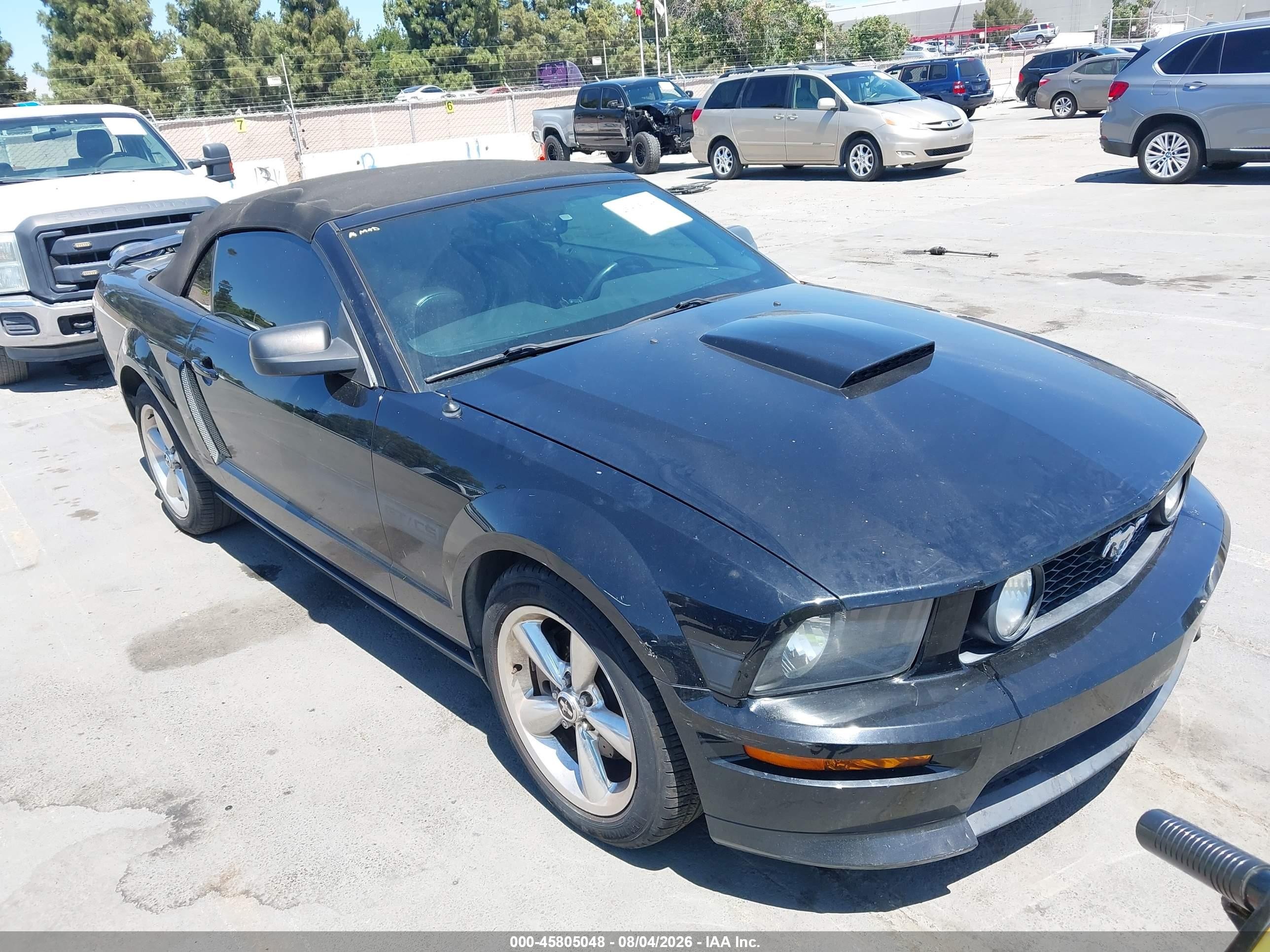 2007 Ford Mustang Gt Deluxe/gt Premium Черный vin: 1ZVHT85HX75229254